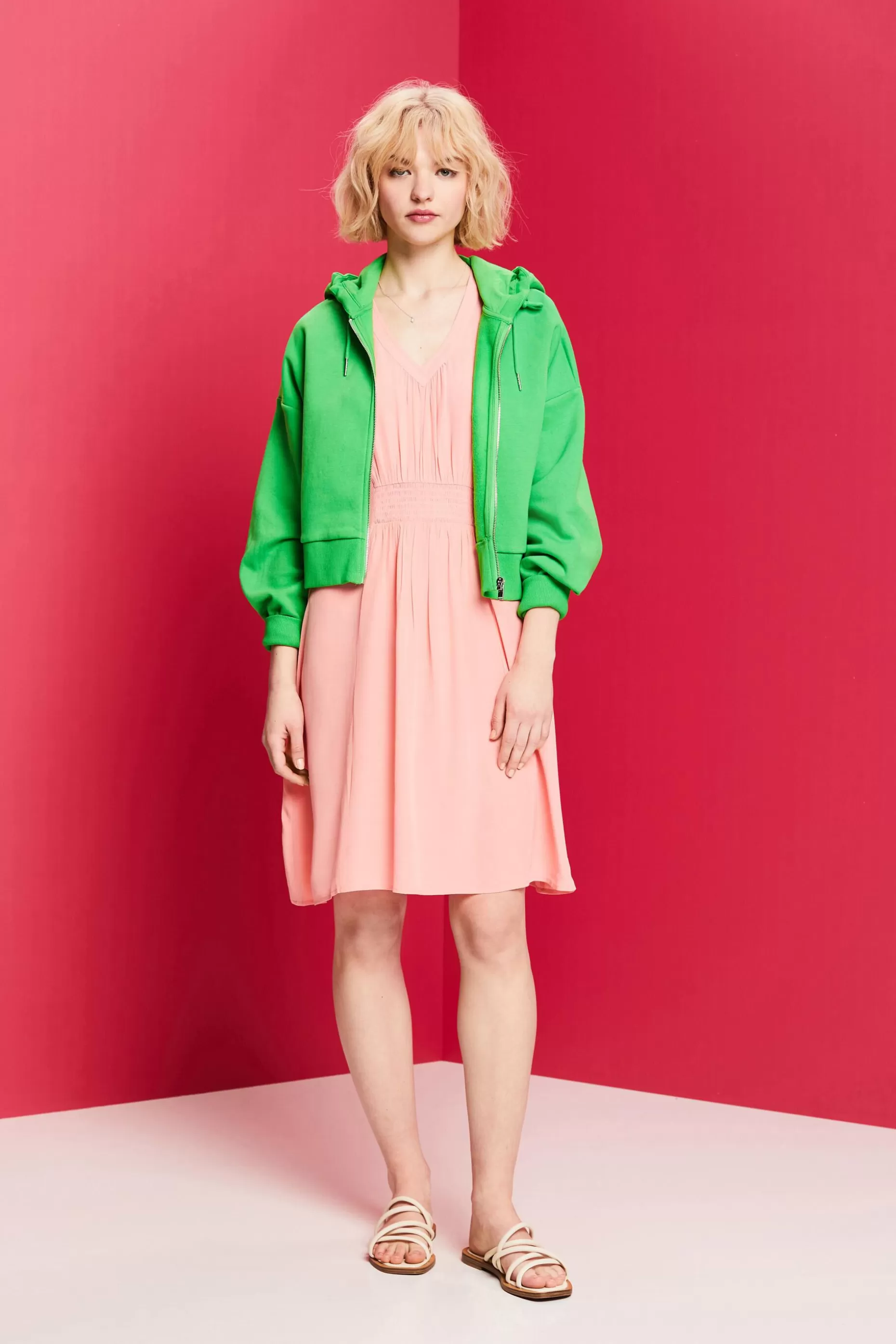 ESPRIT Smocked Waist A-Line Dress at our Online Shop *Women Dresses + Jumpsuits