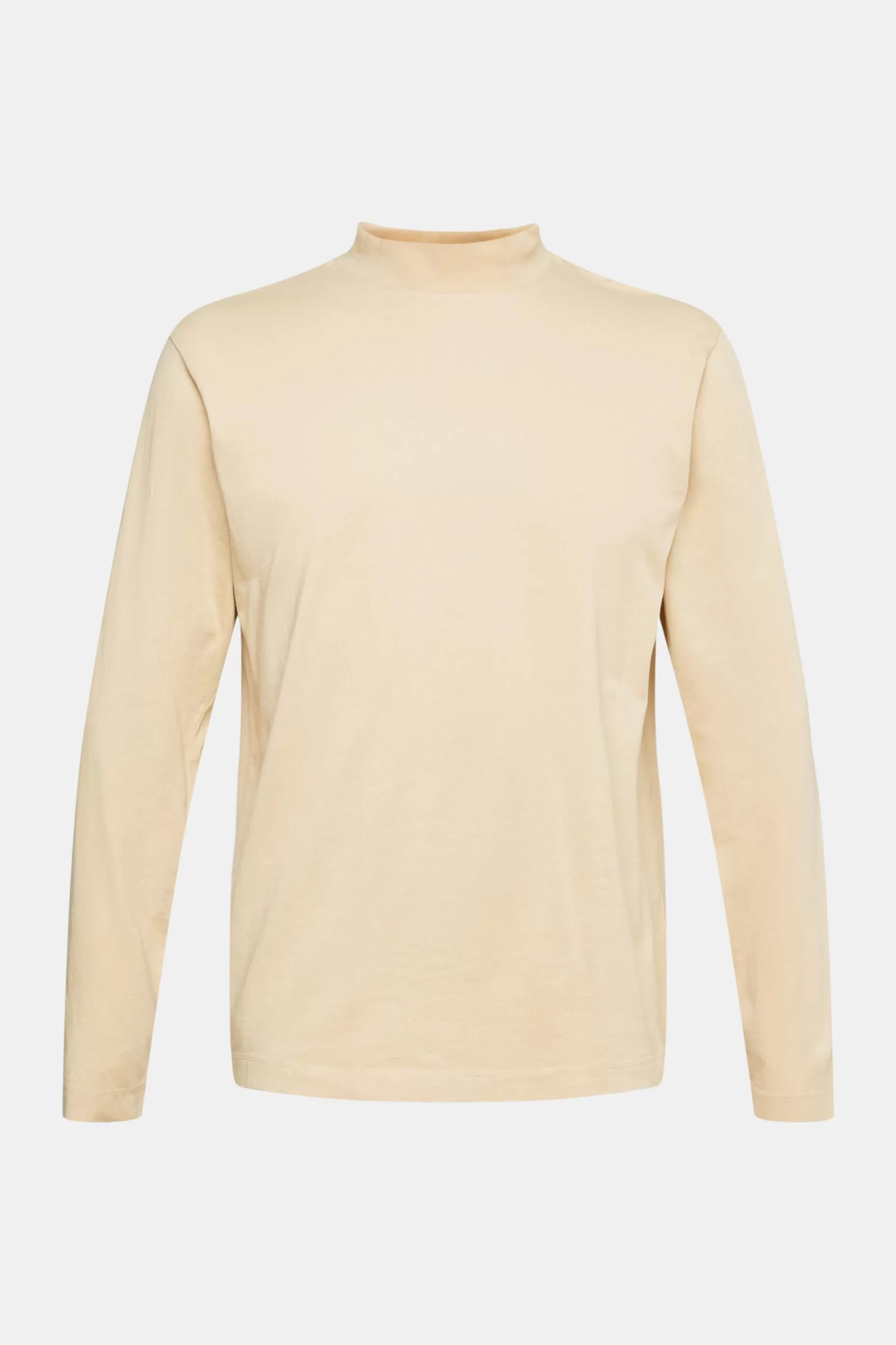ESPRIT Stand-up collar long sleeve top at our Online Shop *Men T-Shirts + Polos
