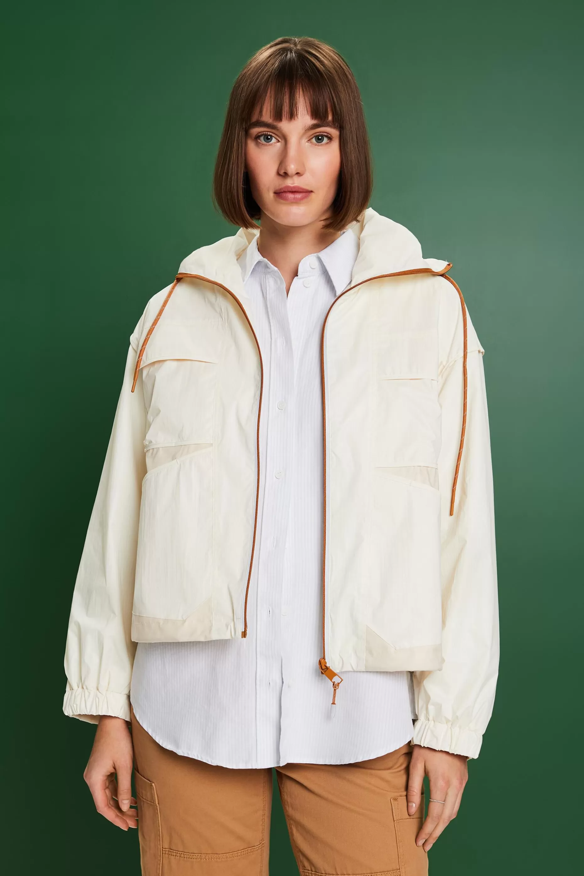 ESPRIT Stand-Up Collar Water-Resistant Jacket at our Online Shop *Women The Spring Edit