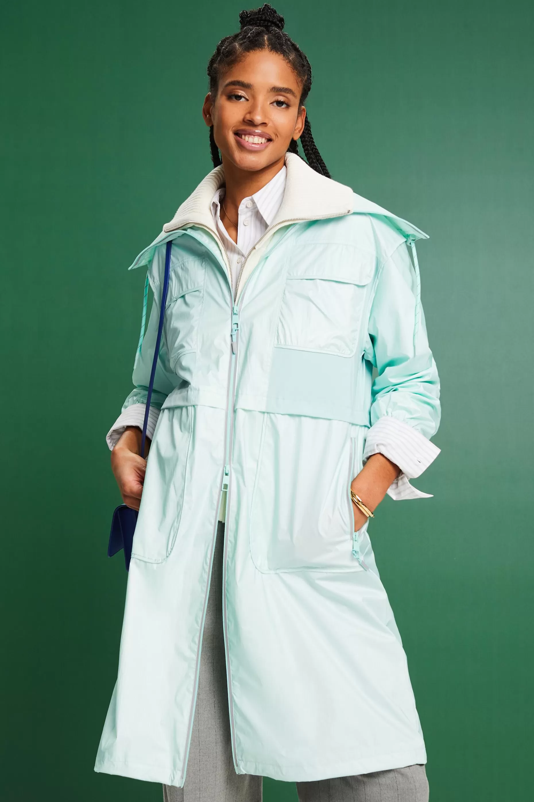 ESPRIT Stand-Up Collar Water-Resistant Ripstop Coat at our Online Shop *Women Jackets + Coats