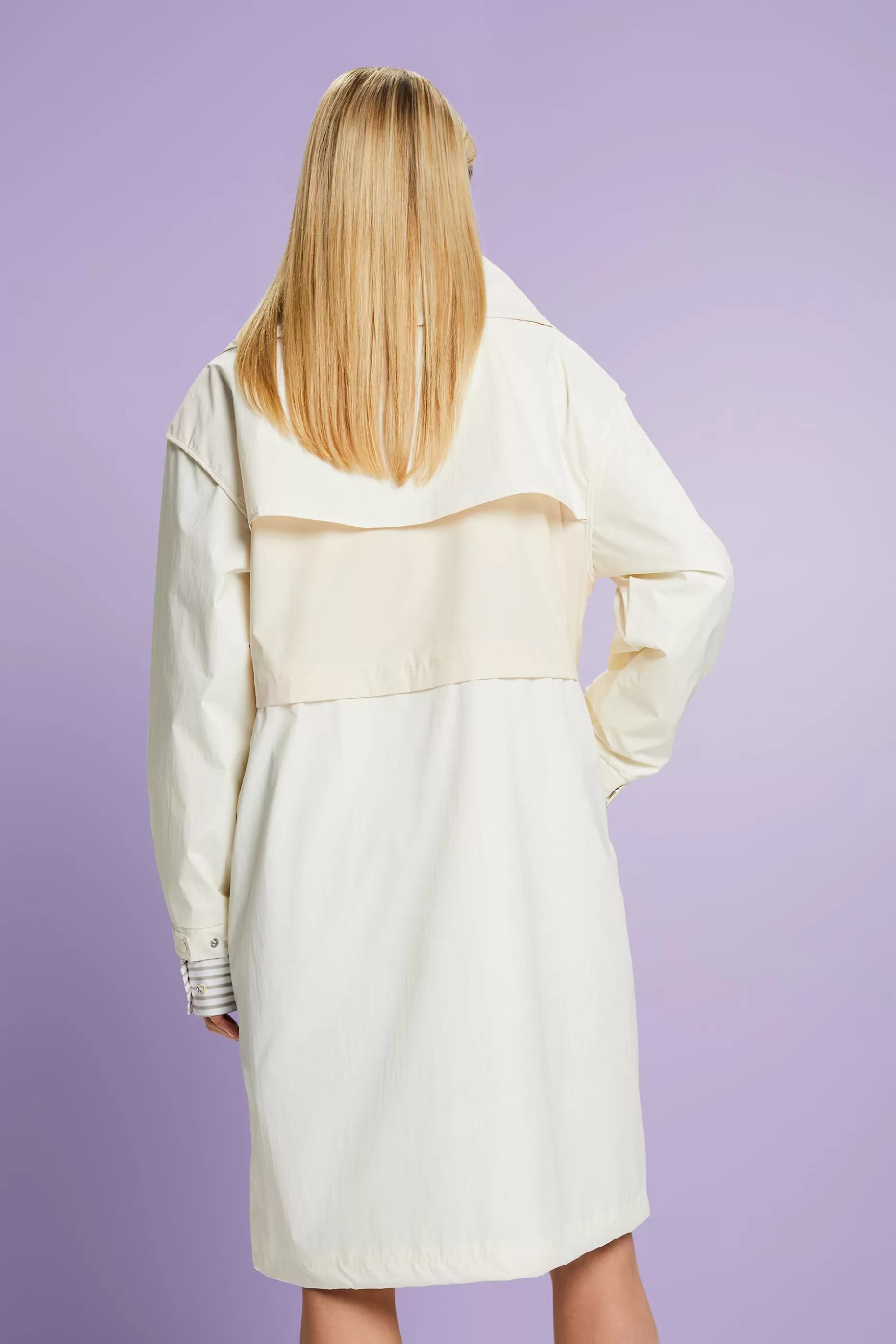 ESPRIT Stand-Up Collar Water-Resistant Ripstop Coat at our Online Shop *Women The Spring Edit