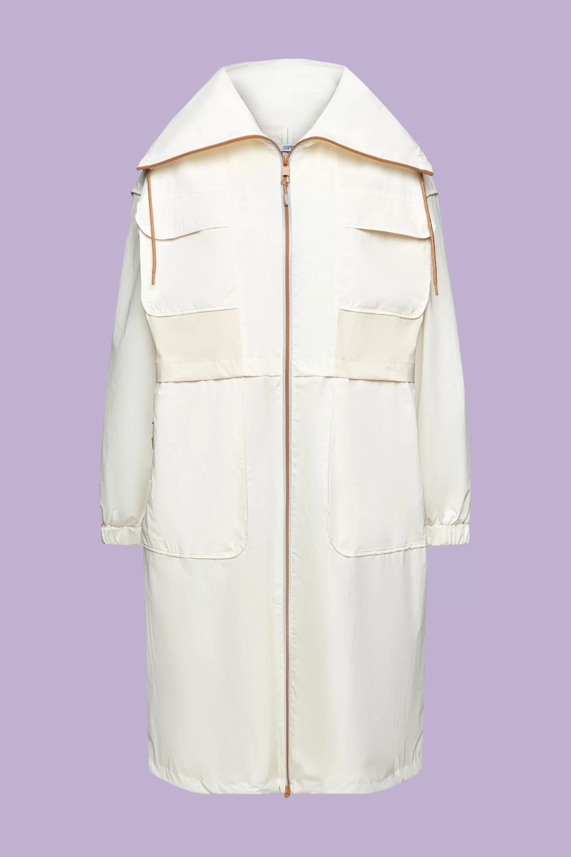 ESPRIT Stand-Up Collar Water-Resistant Ripstop Coat at our Online Shop *Women The Spring Edit