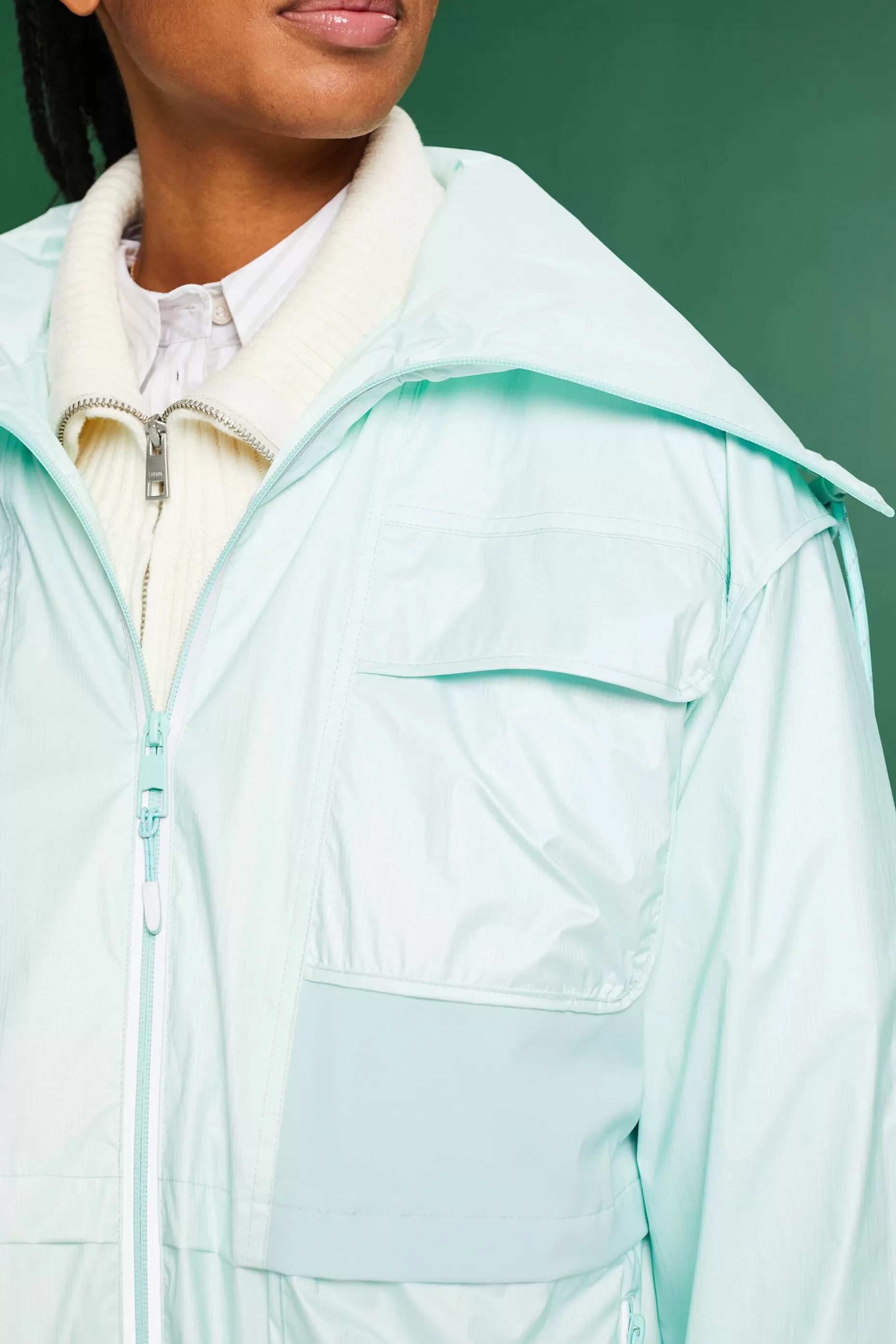 ESPRIT Stand-Up Collar Water-Resistant Ripstop Coat at our Online Shop *Women The Spring Edit