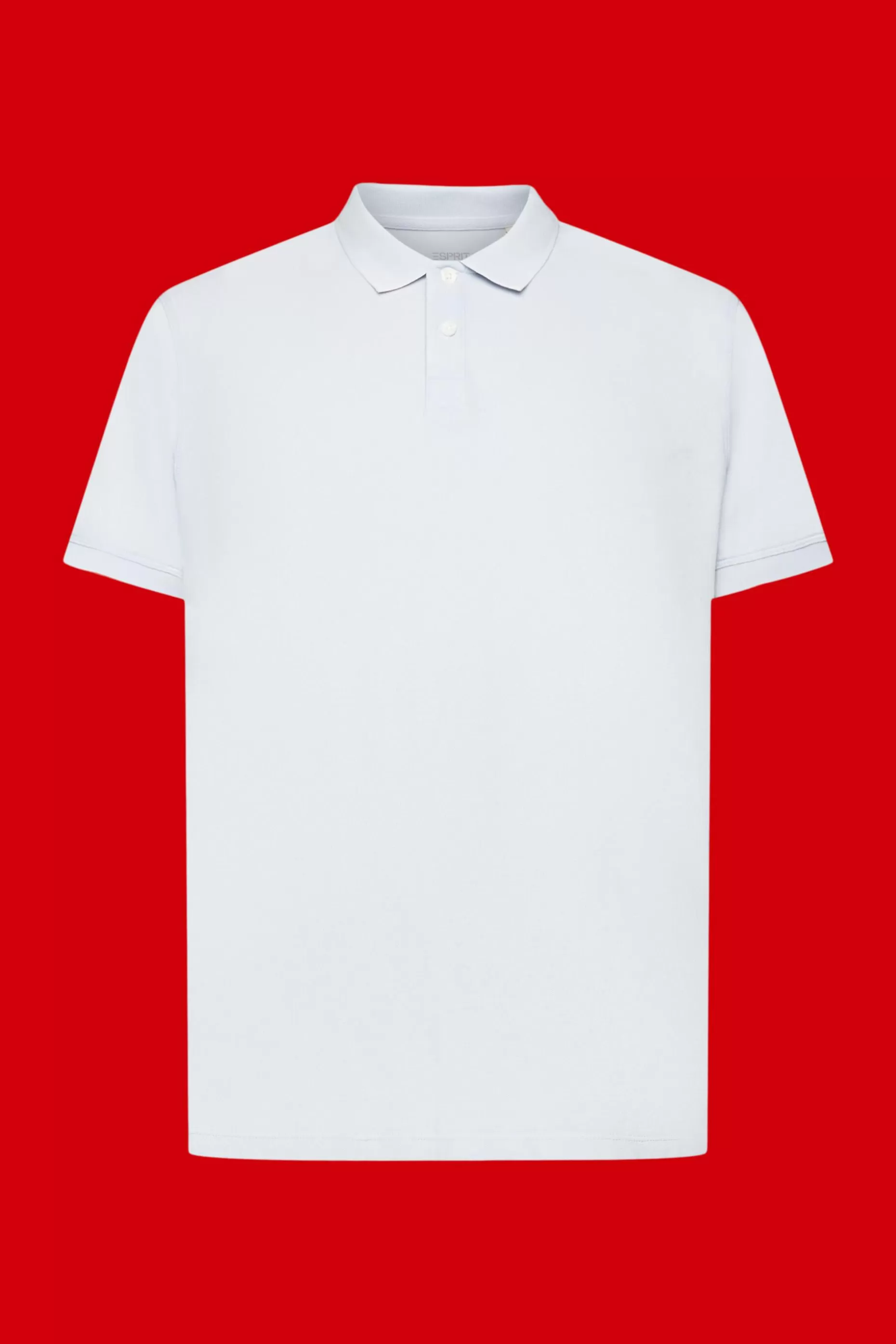 ESPRIT Stone-washed cotton pique polo shirt at our Online Shop *Men T-Shirts + Polos