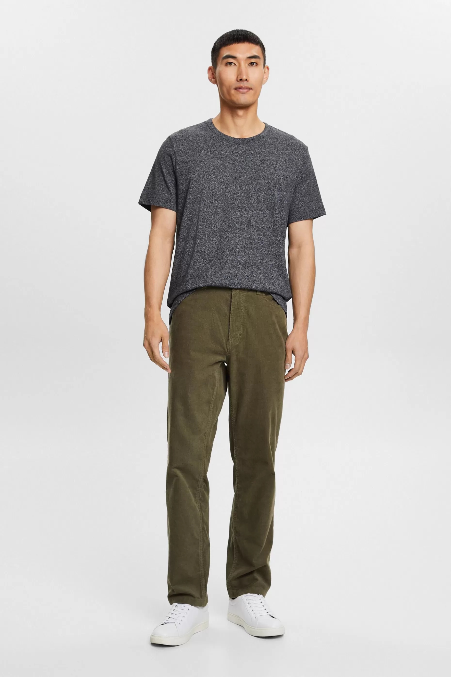 ESPRIT Straight Fit Corduroy Trousers at our Online Shop *Men Pants + Joggers