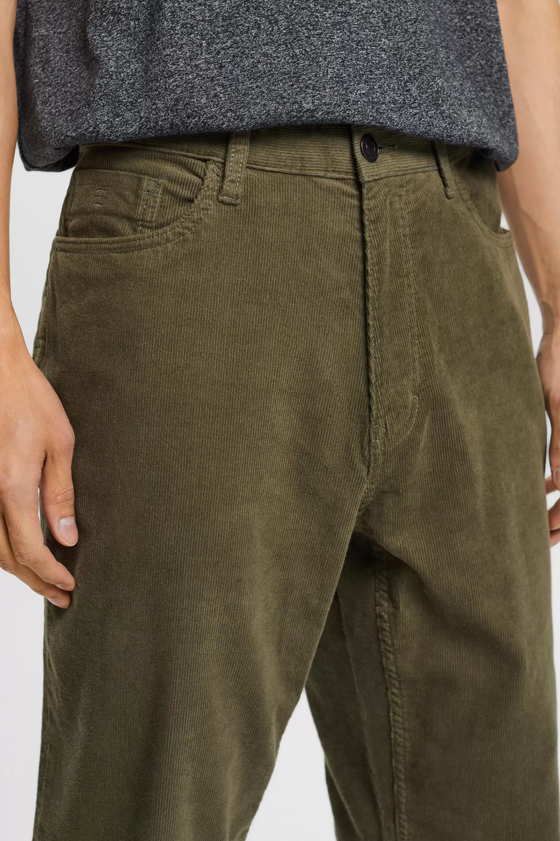 ESPRIT Straight Fit Corduroy Trousers at our Online Shop *Men Pants + Joggers