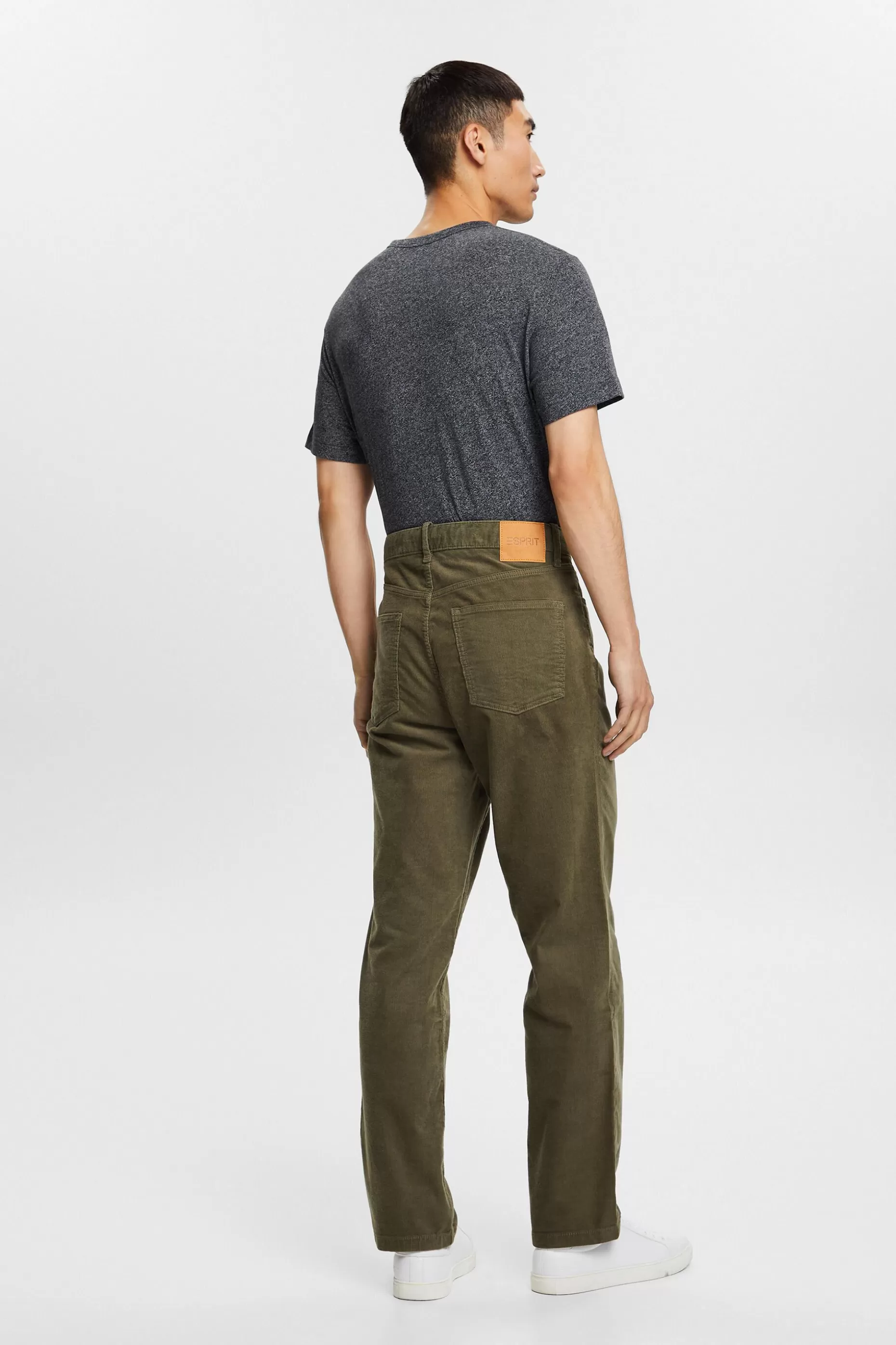 ESPRIT Straight Fit Corduroy Trousers at our Online Shop *Men Pants + Joggers