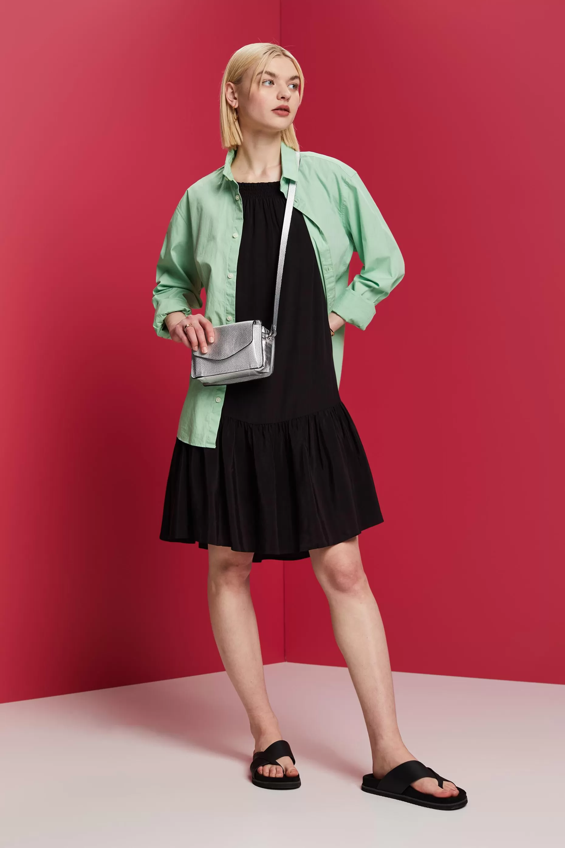 ESPRIT Strappy dress with smock at our Online Shop * Sale Above $75+