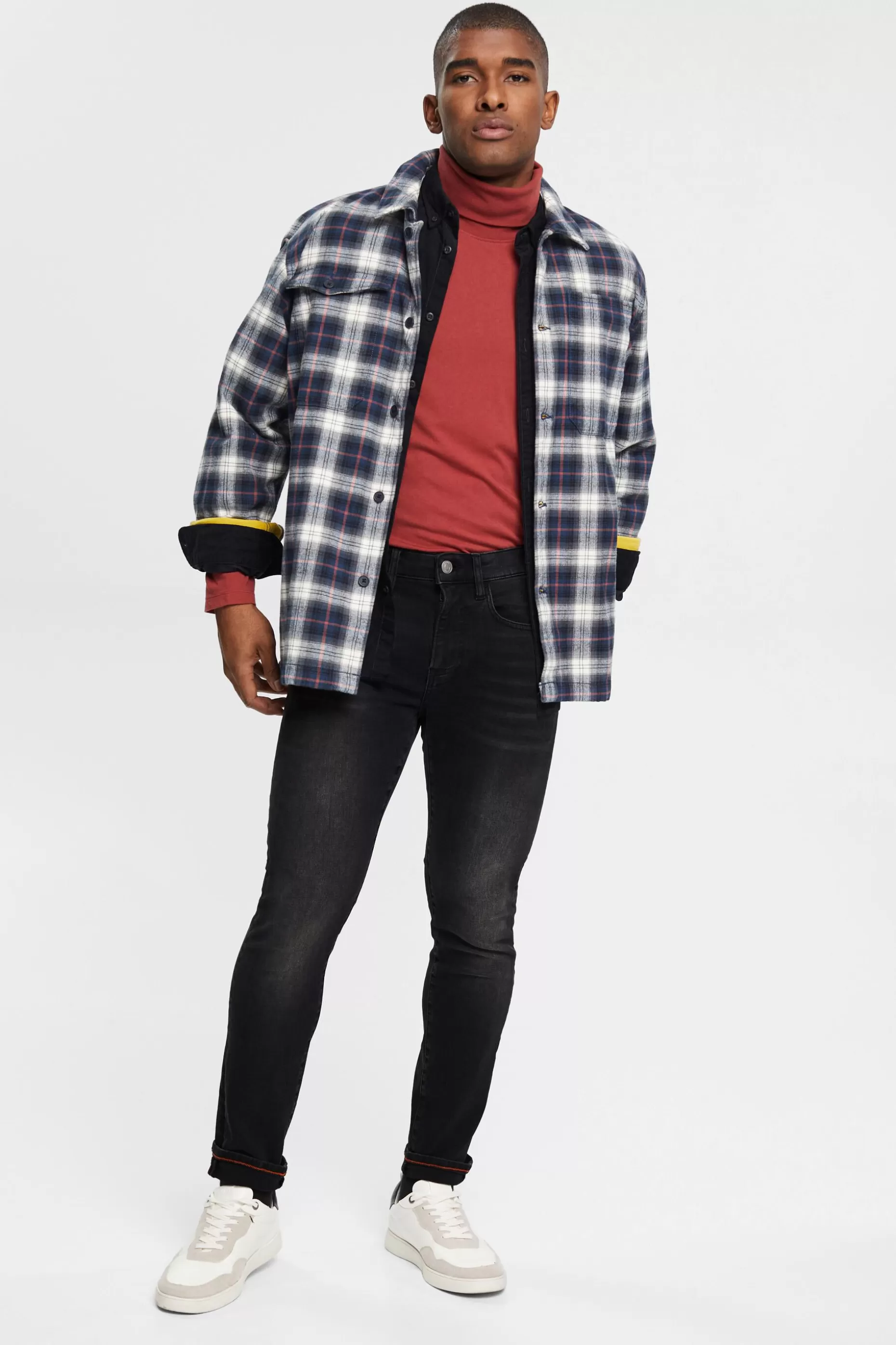 ESPRIT Stretch Mid-Rise Slim Jeans at our Online Shop *Men Denim