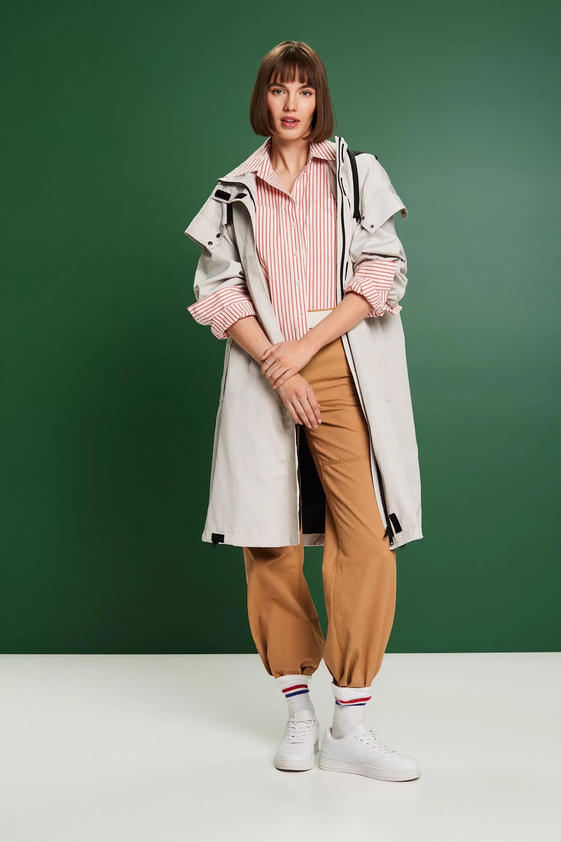 ESPRIT Striped Button-Down Shirt at our Online Shop *Women Shirts + Blouses