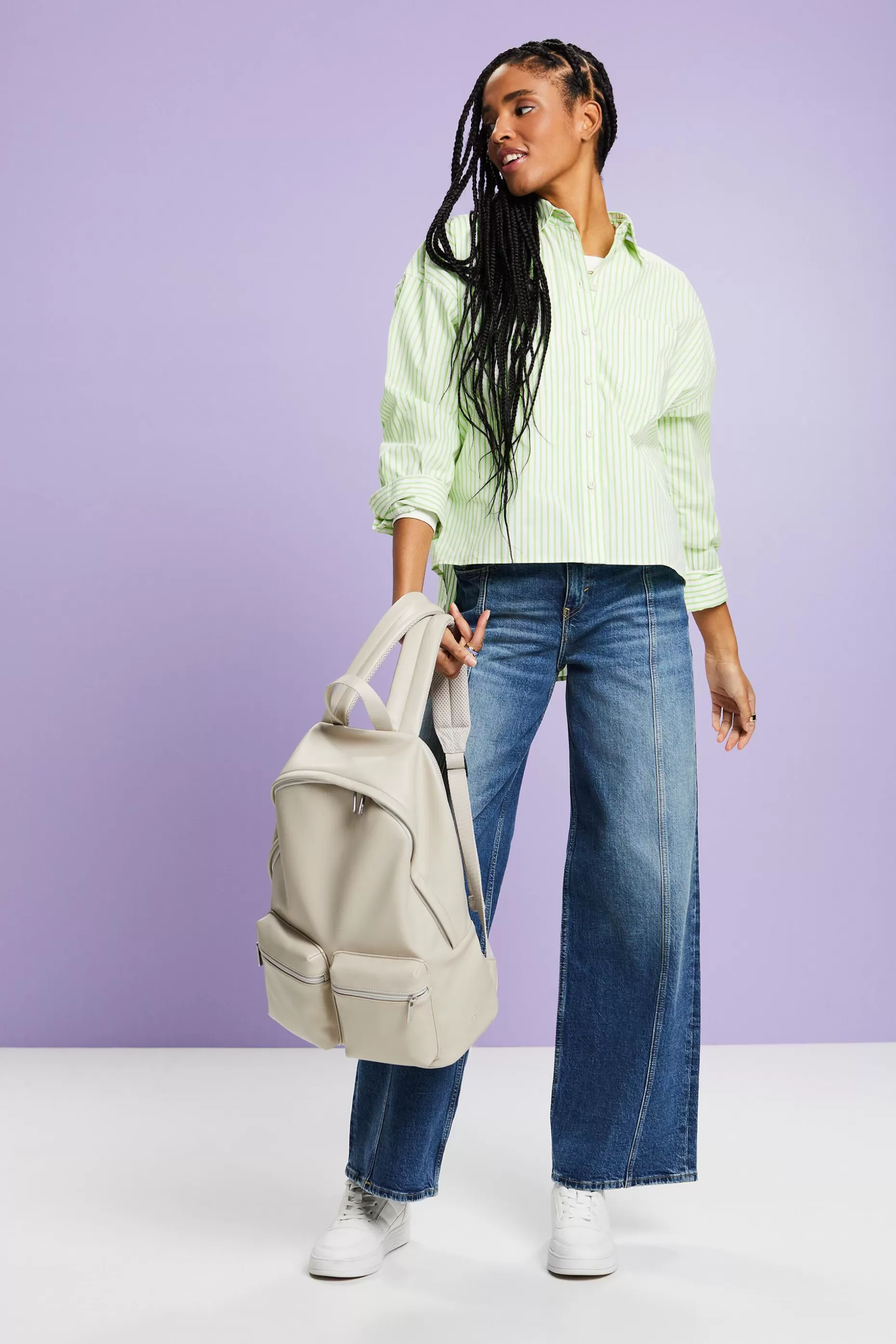 ESPRIT Striped Button-Down Shirt at our Online Shop *Women Shirts + Blouses