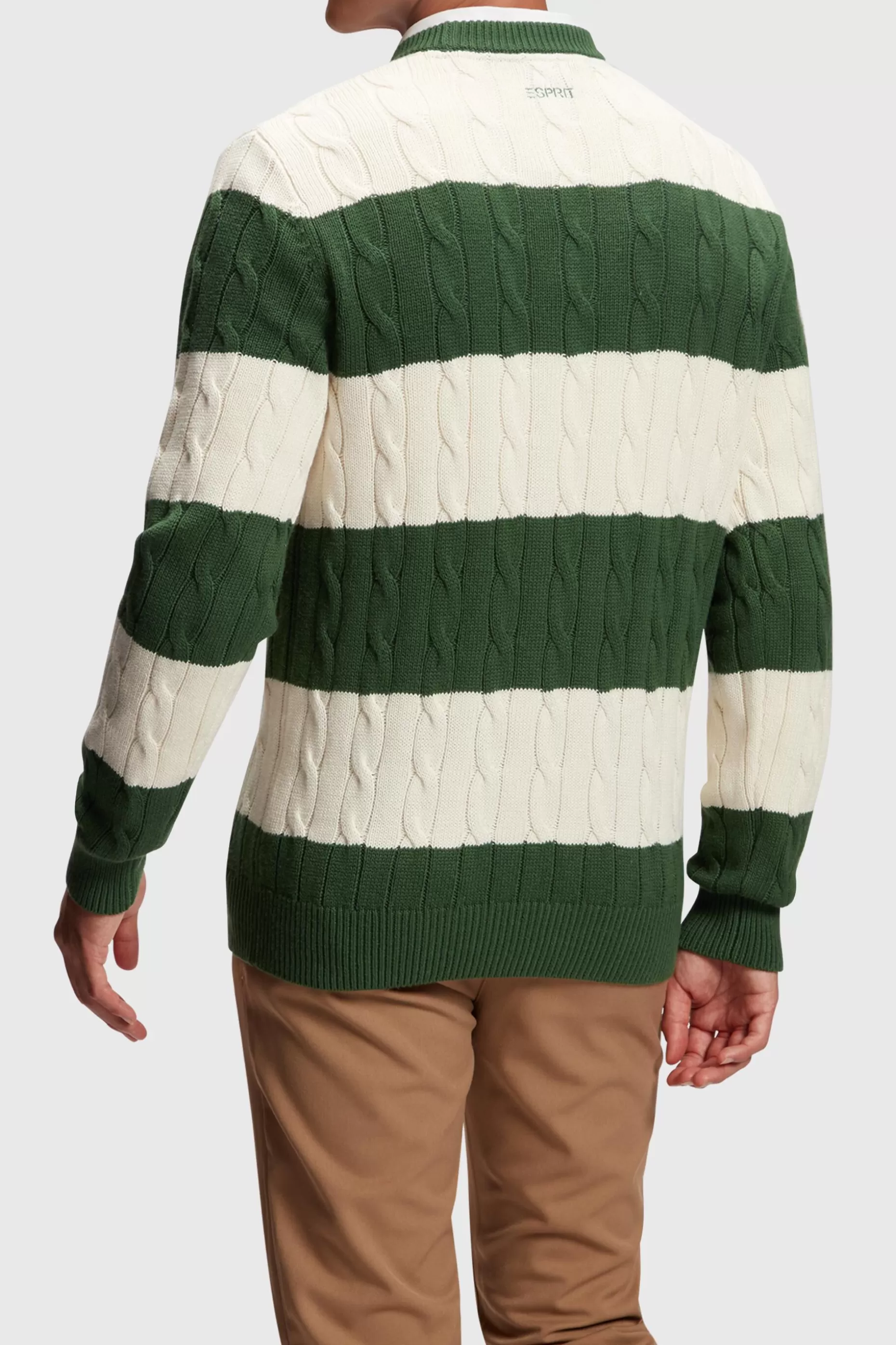 ESPRIT Striped Cable Knit Sweater at our Online Shop * Sale Under $75