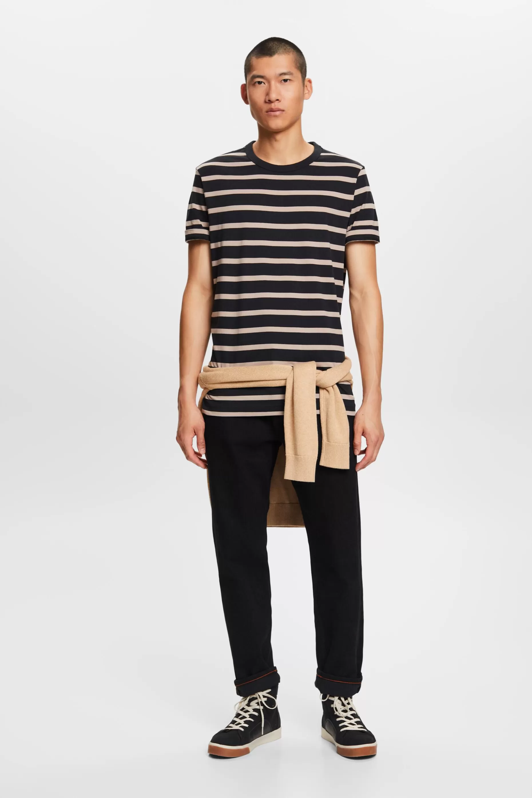 ESPRIT Striped Cotton Jersey T-Shirt at our Online Shop *Men Tops