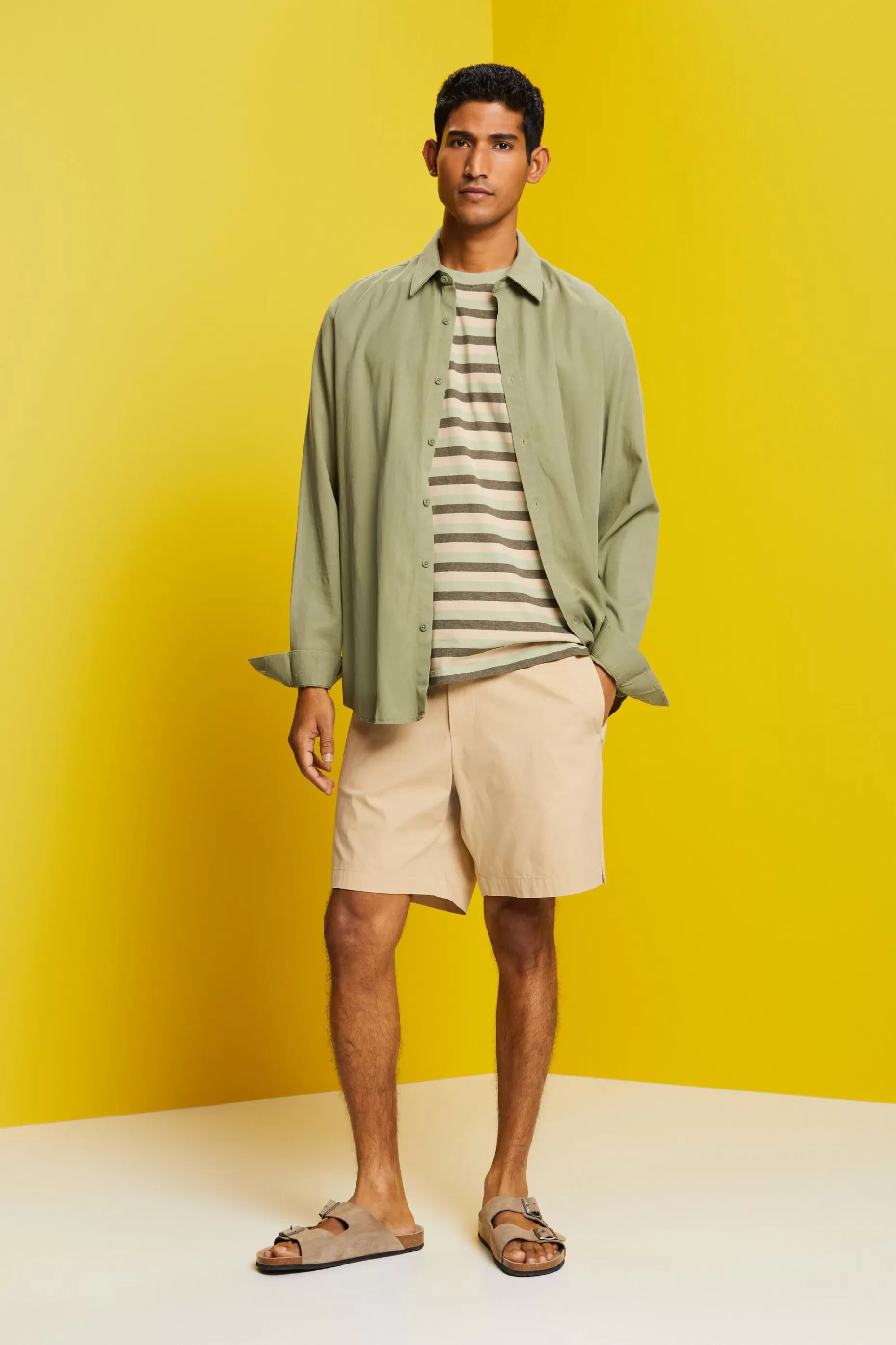 ESPRIT Striped Cotton Jersey T-Shirt at our Online Shop *Men Tops