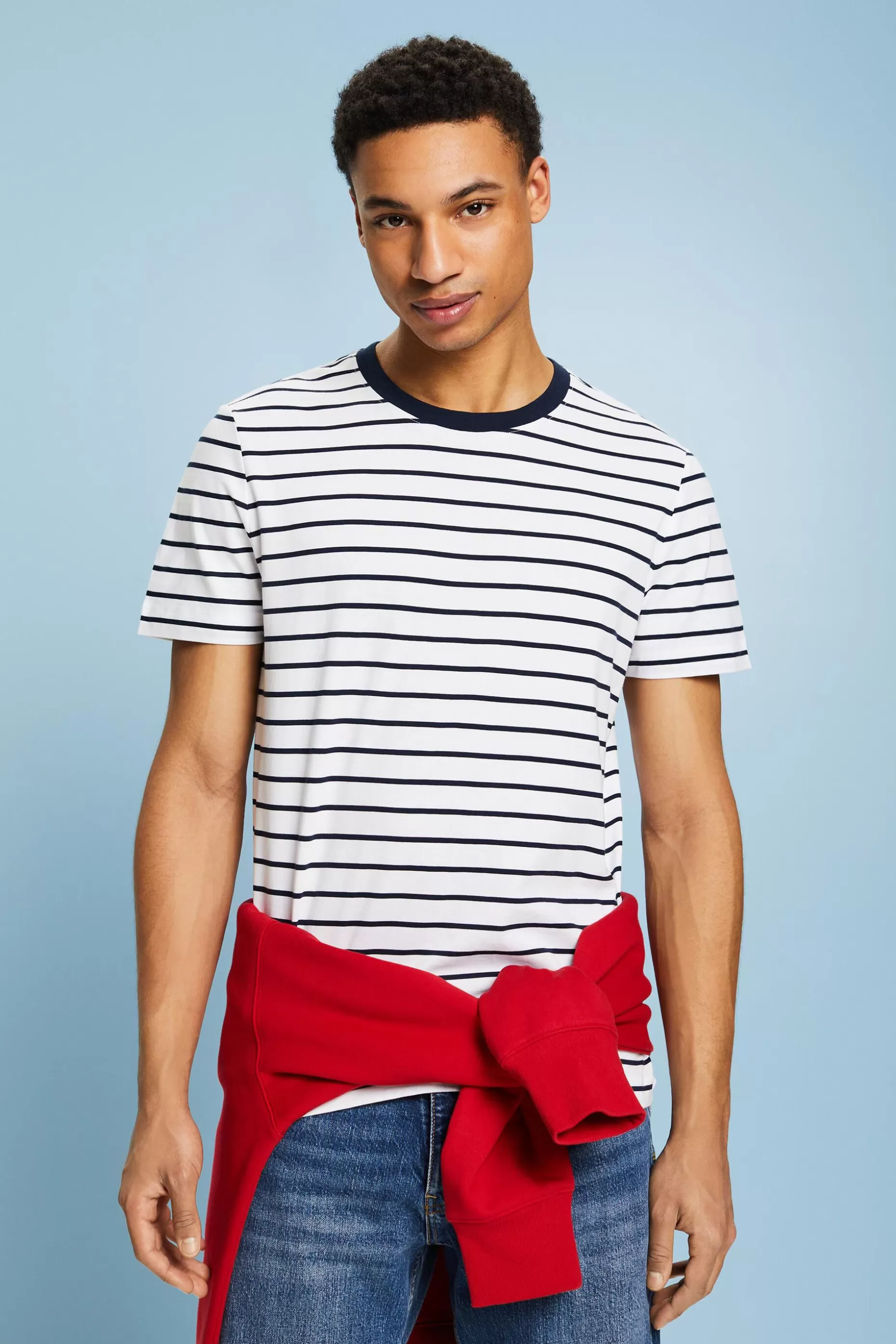 ESPRIT Striped Cotton Jersey T-Shirt at our Online Shop *Men T-Shirts + Polos