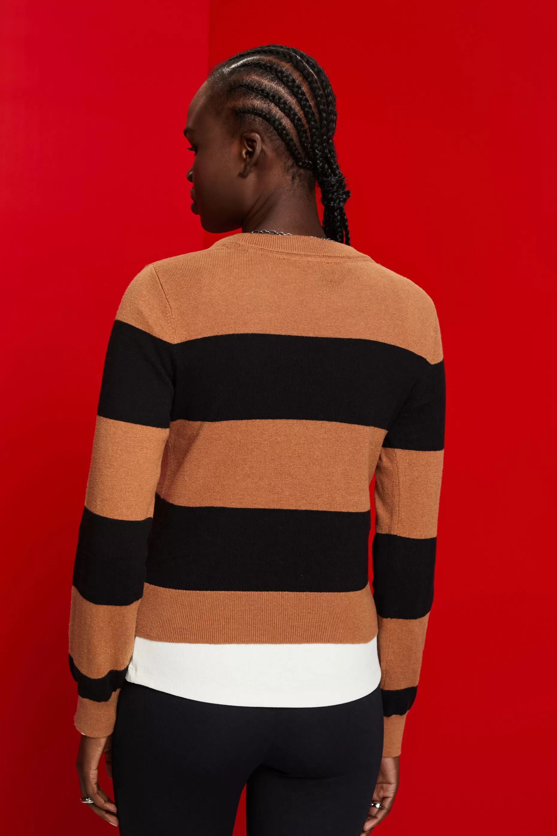 ESPRIT Striped cotton jumper with cashmere at our Online Shop *Women Sweaters