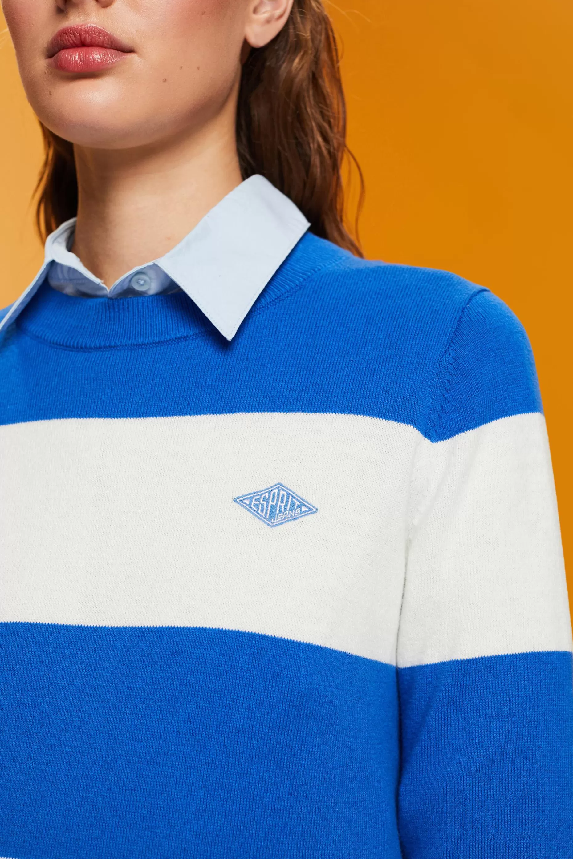 ESPRIT Striped cotton jumper with cashmere at our Online Shop *Women Sweaters