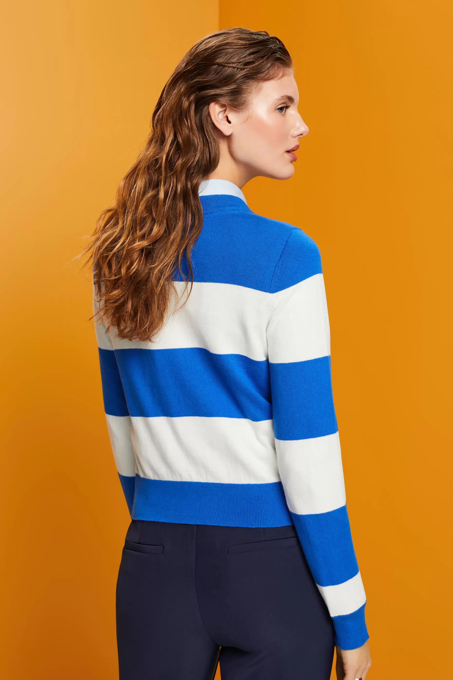 ESPRIT Striped cotton jumper with cashmere at our Online Shop *Women Sweaters