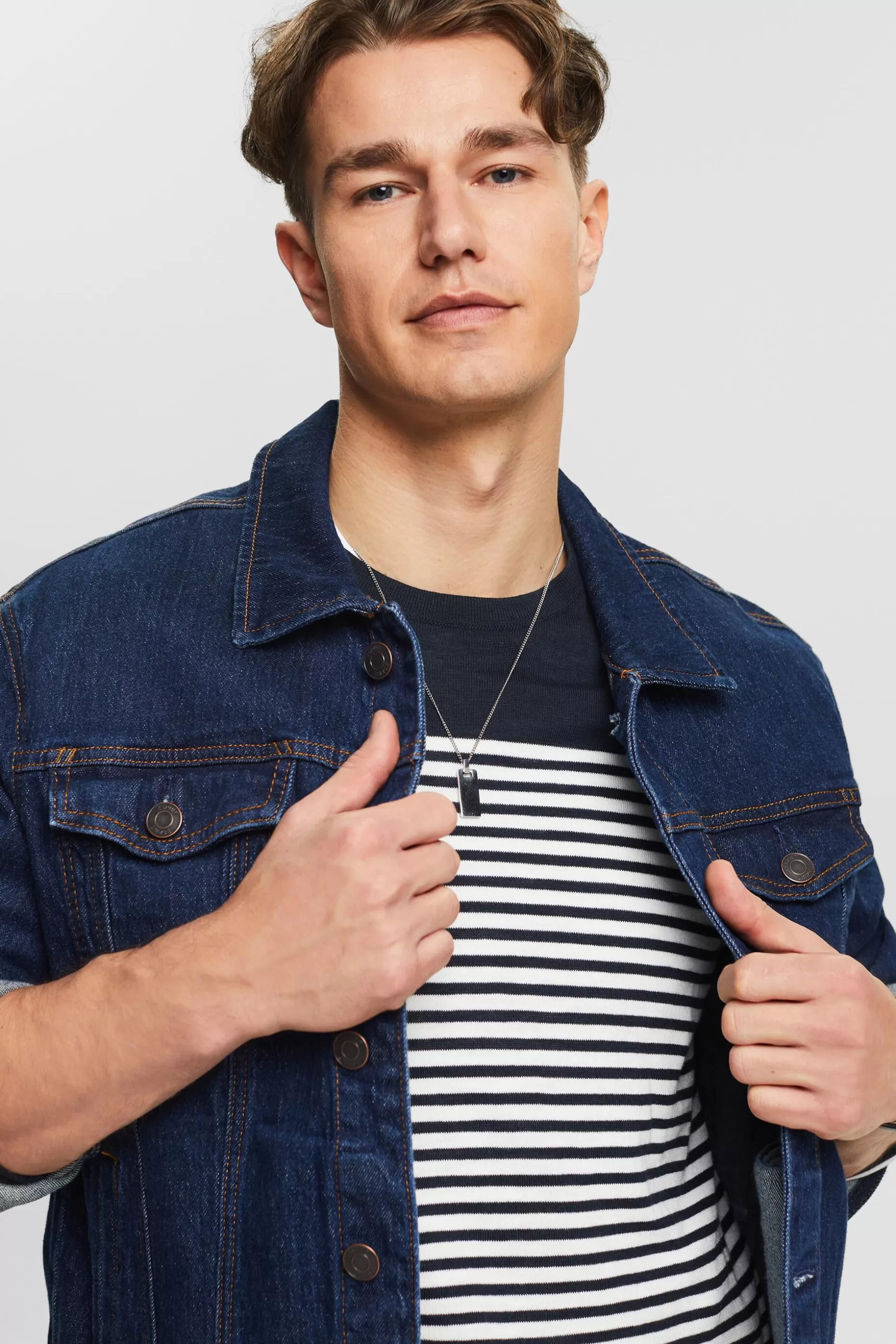 ESPRIT Striped Cotton Sweater at our Online Shop *Men Sweaters