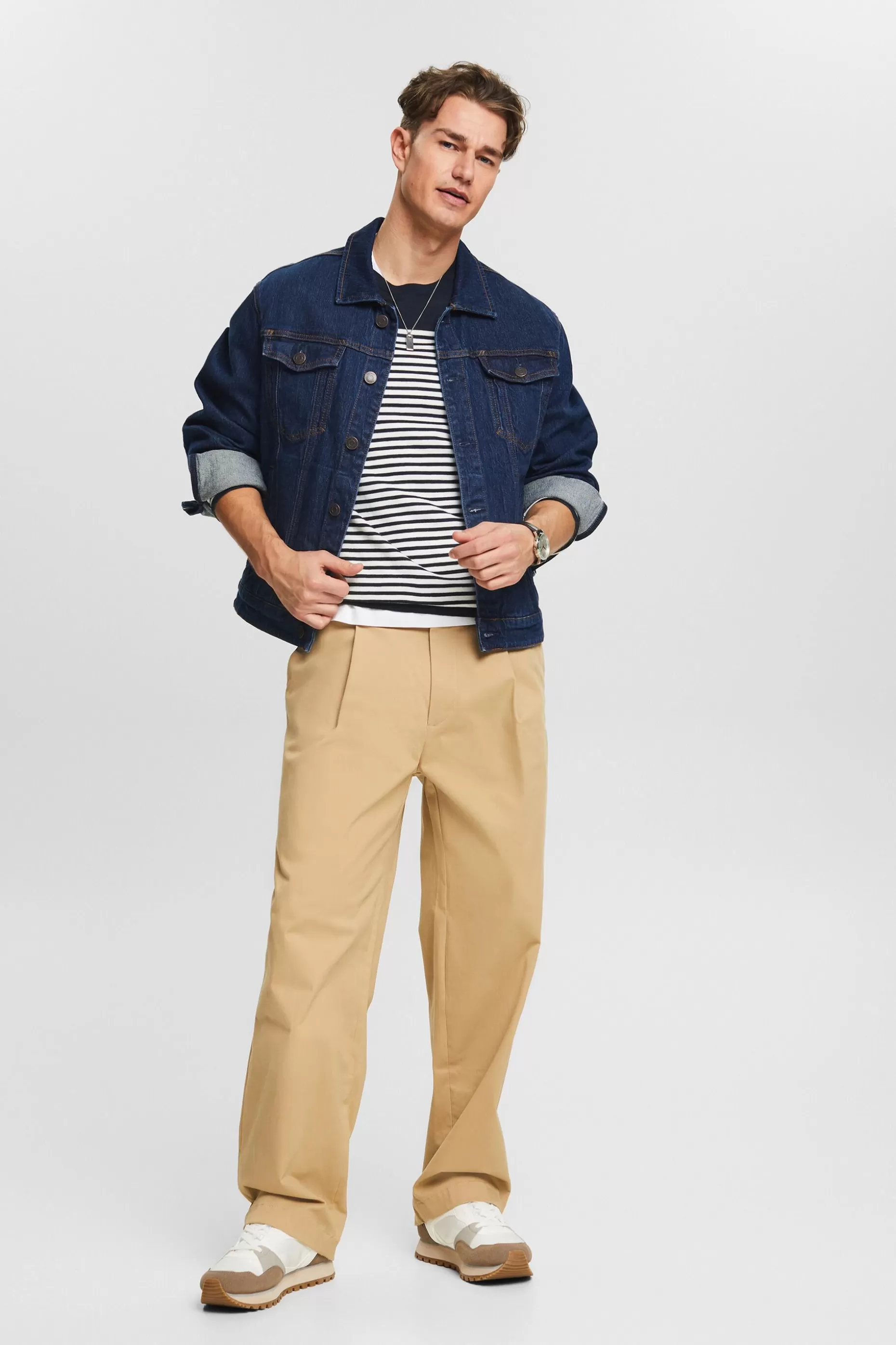 ESPRIT Striped Cotton Sweater at our Online Shop *Men Sweaters