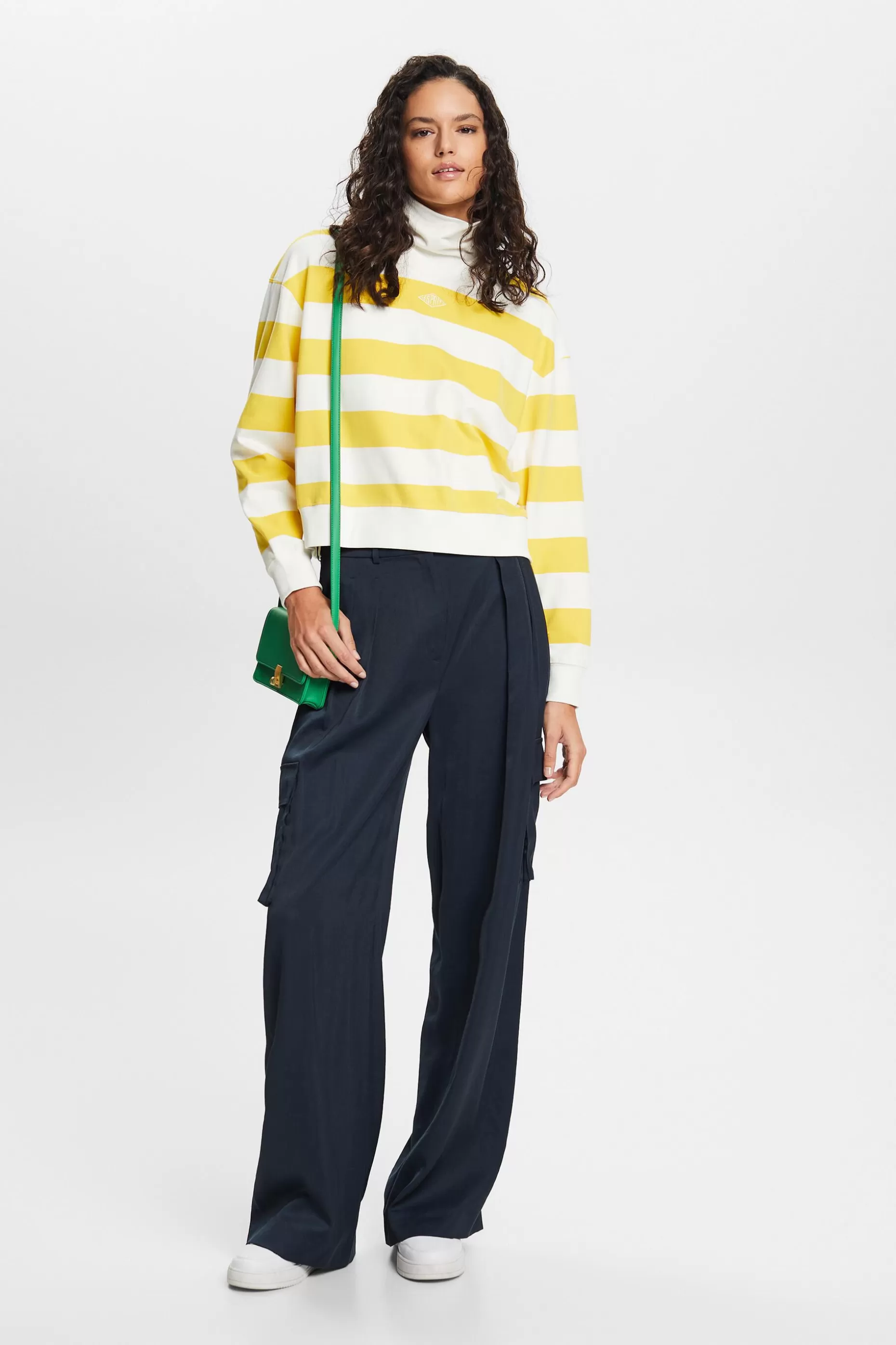 ESPRIT Striped Cotton Sweater at our Online Shop *Women Sweatshirts + Hoodies