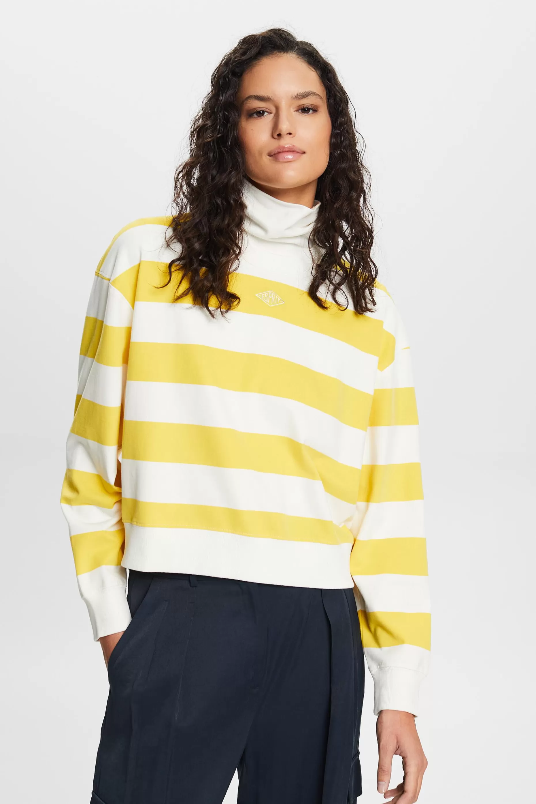 ESPRIT Striped Cotton Sweater at our Online Shop *Women Sweatshirts + Hoodies