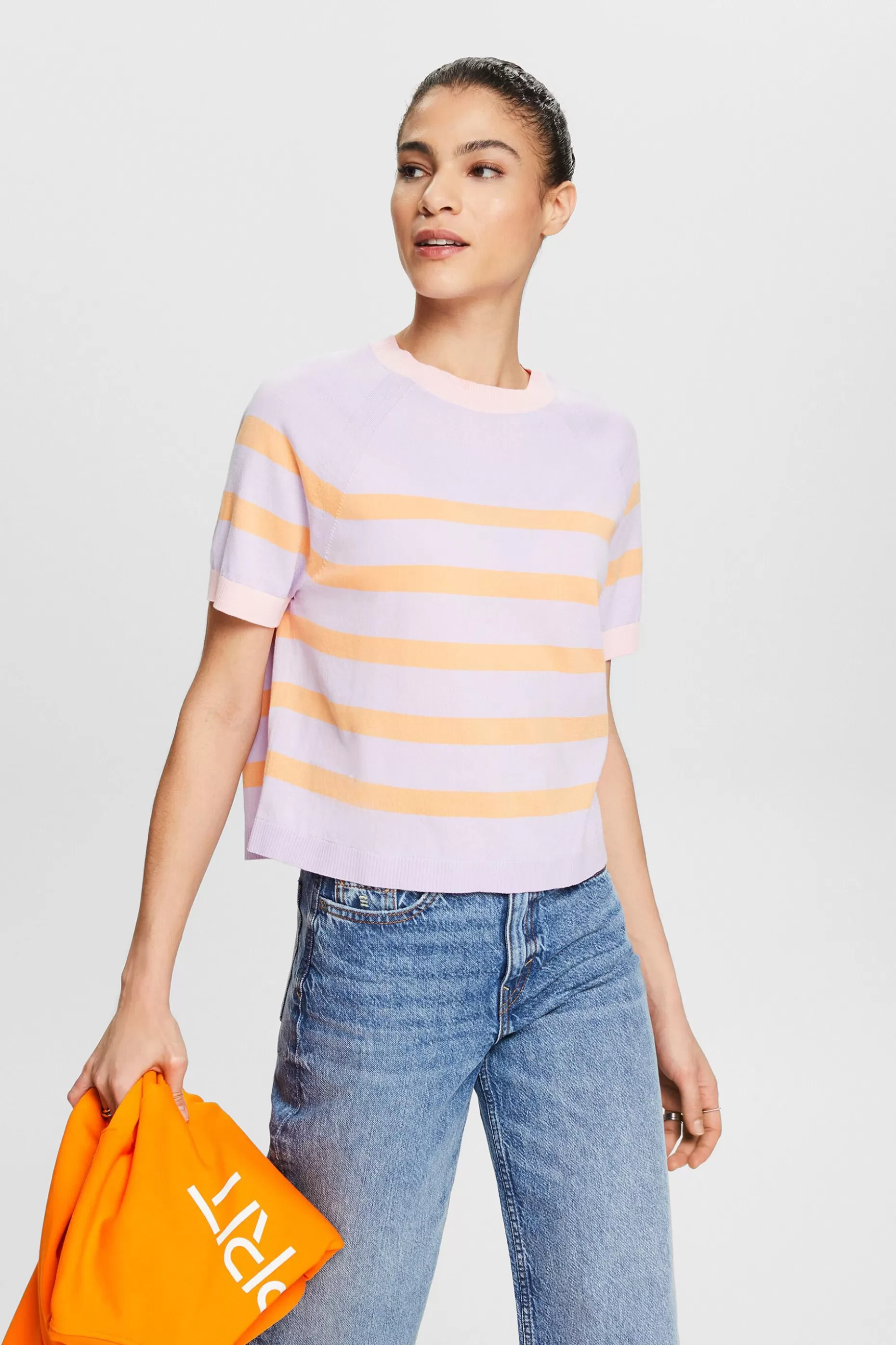 ESPRIT Striped Cotton Top at our Online Shop *Women The Pastel Edit