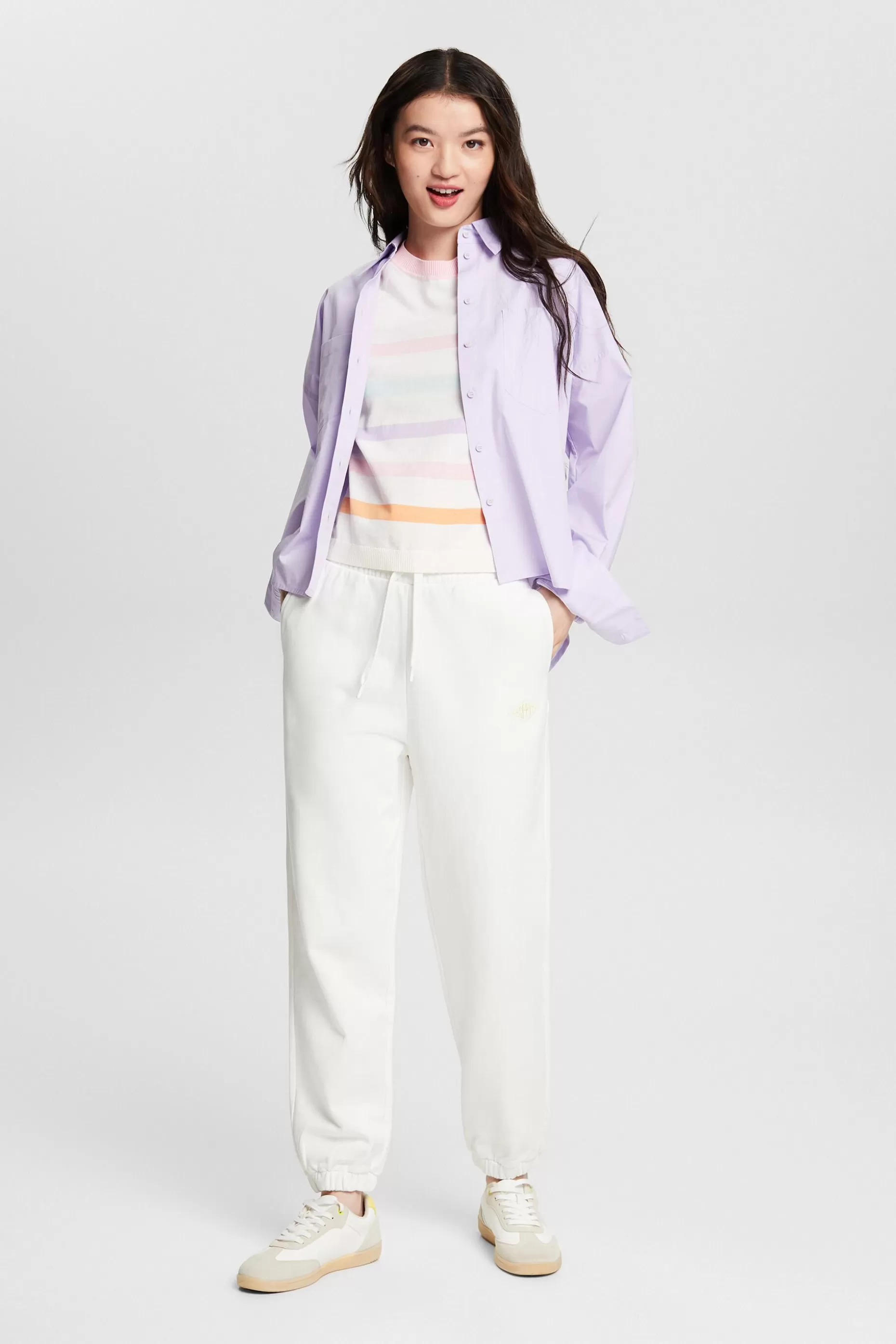 ESPRIT Striped Cotton Top at our Online Shop *Women The Pastel Edit