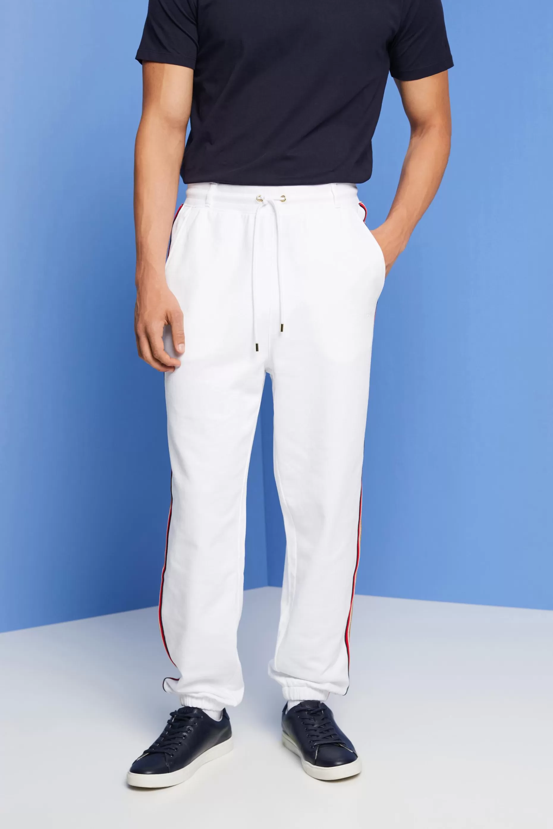 ESPRIT Striped Cotton Track Pants at our Online Shop *Men Pants + Joggers