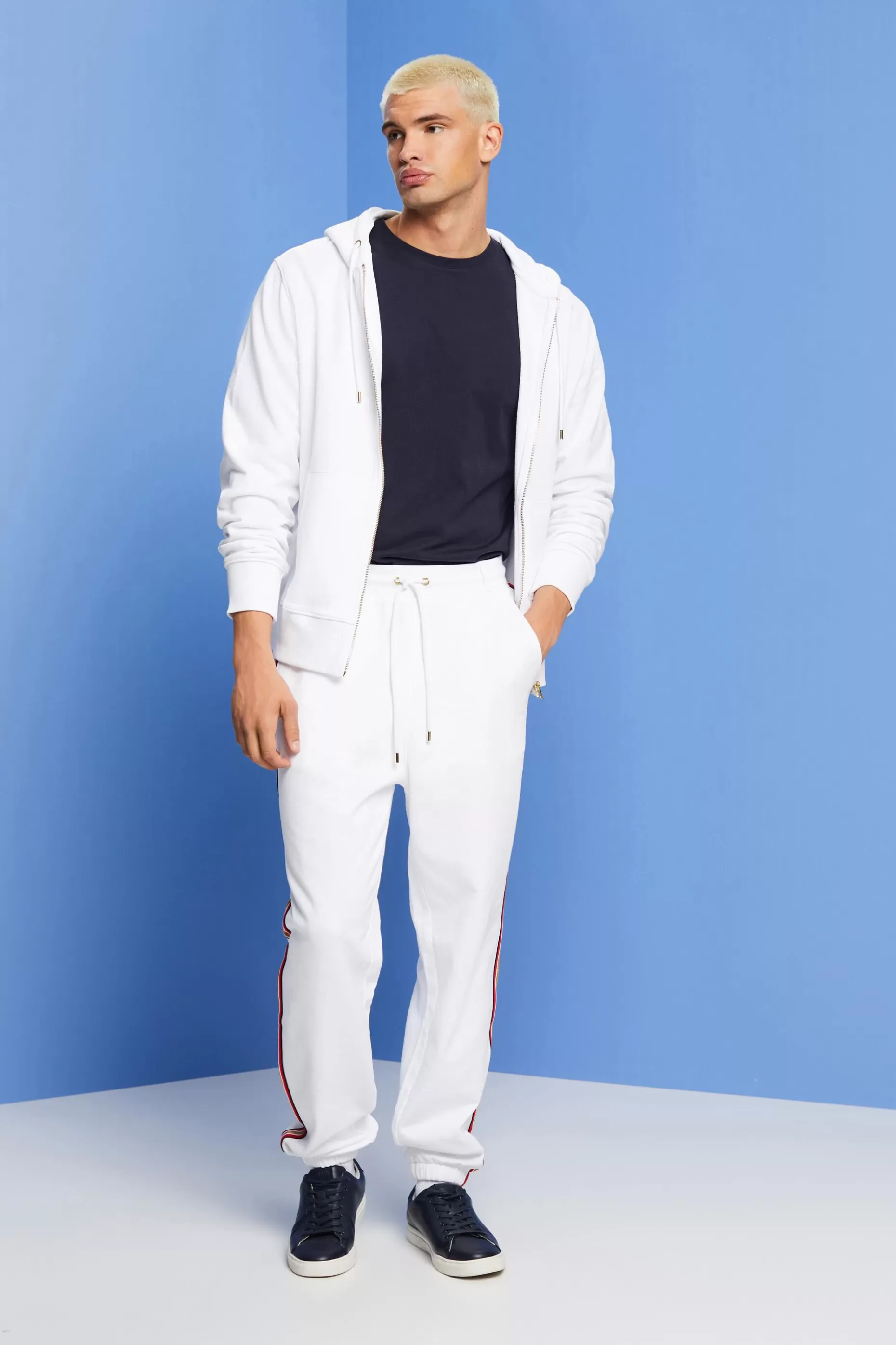 ESPRIT Striped Cotton Track Pants at our Online Shop *Men Pants + Joggers