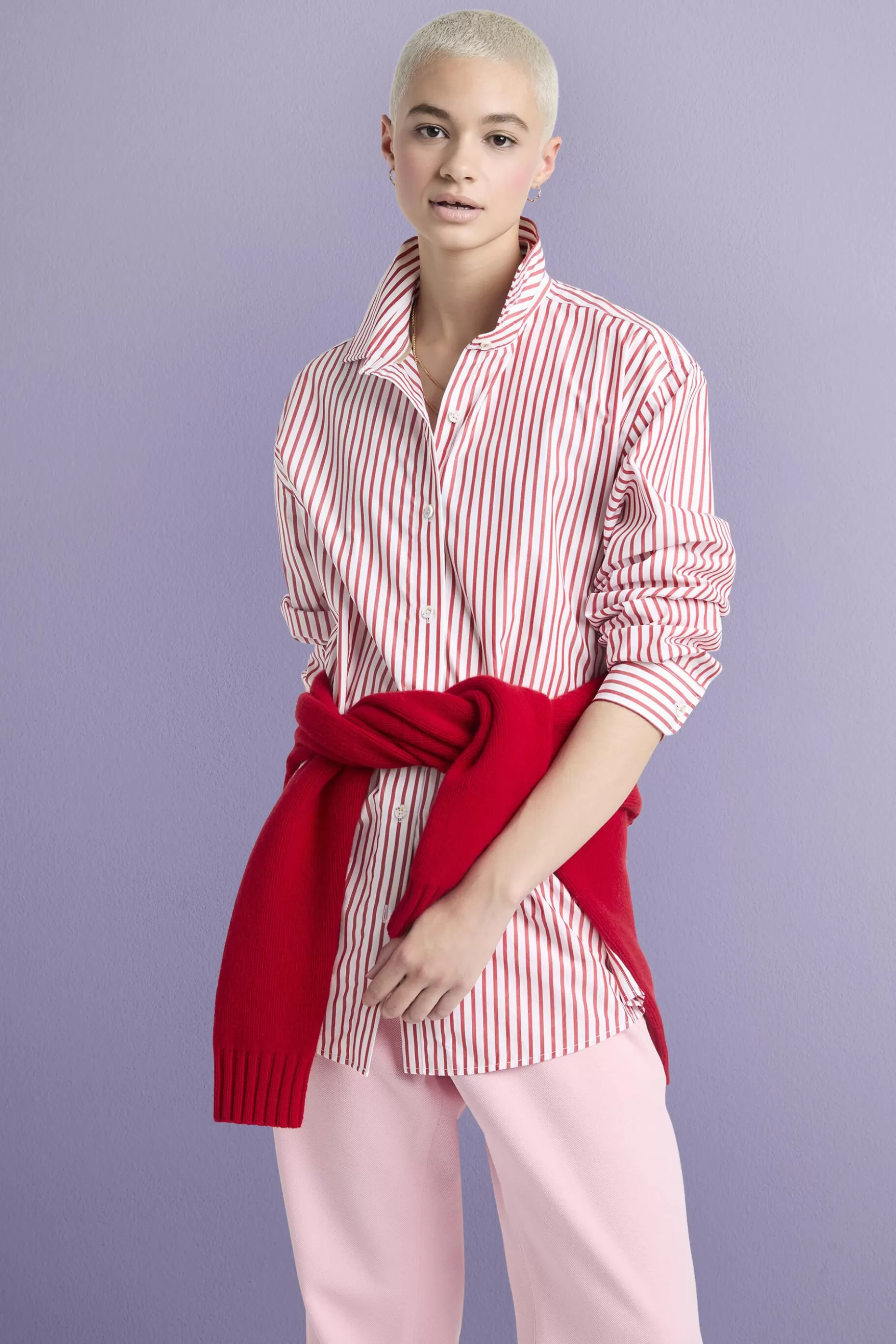 ESPRIT Striped Cotton-Poplin Shirt at our Online Shop *Women Shirts + Blouses