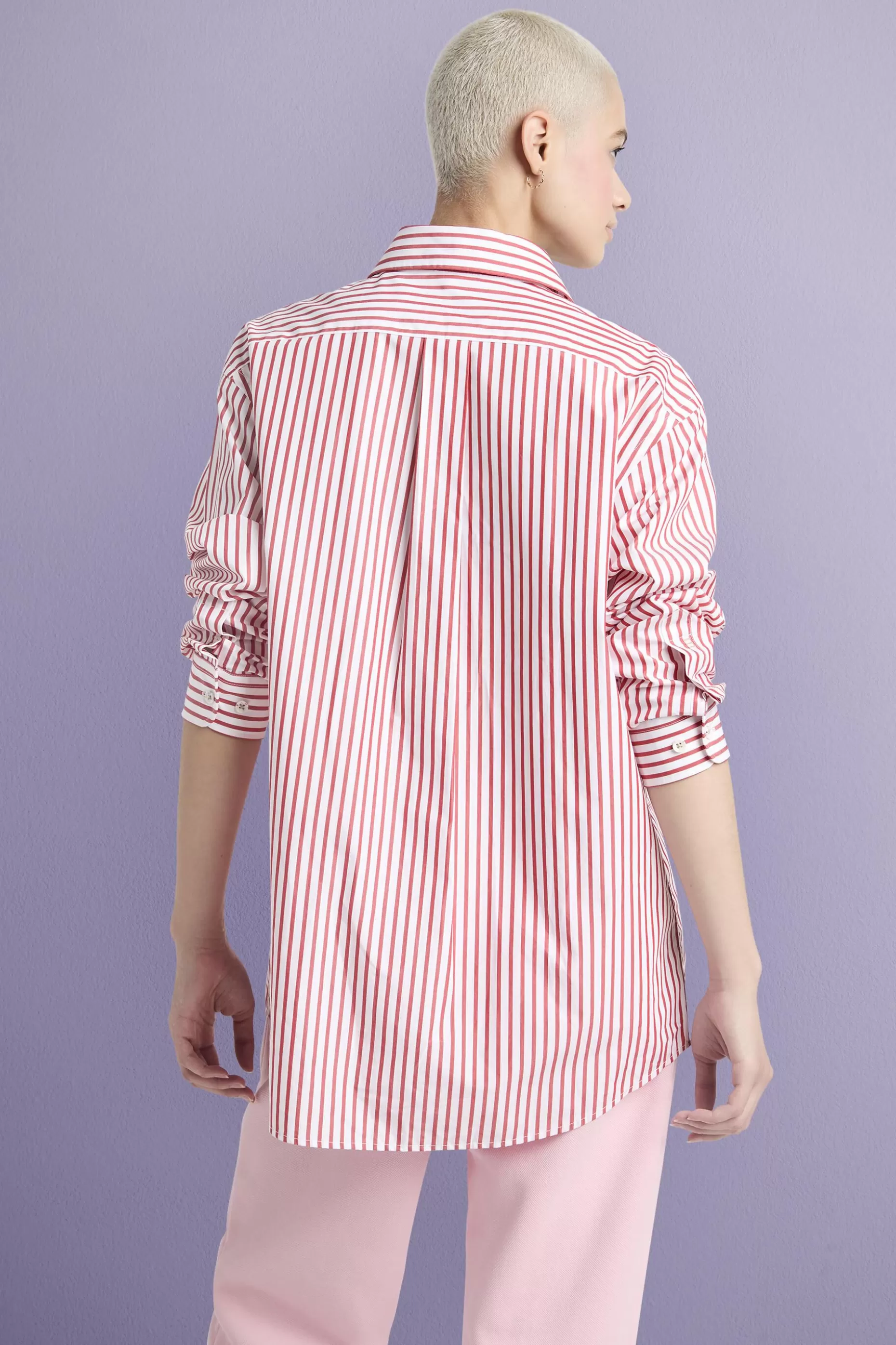 ESPRIT Striped Cotton-Poplin Shirt at our Online Shop *Women Shirts + Blouses