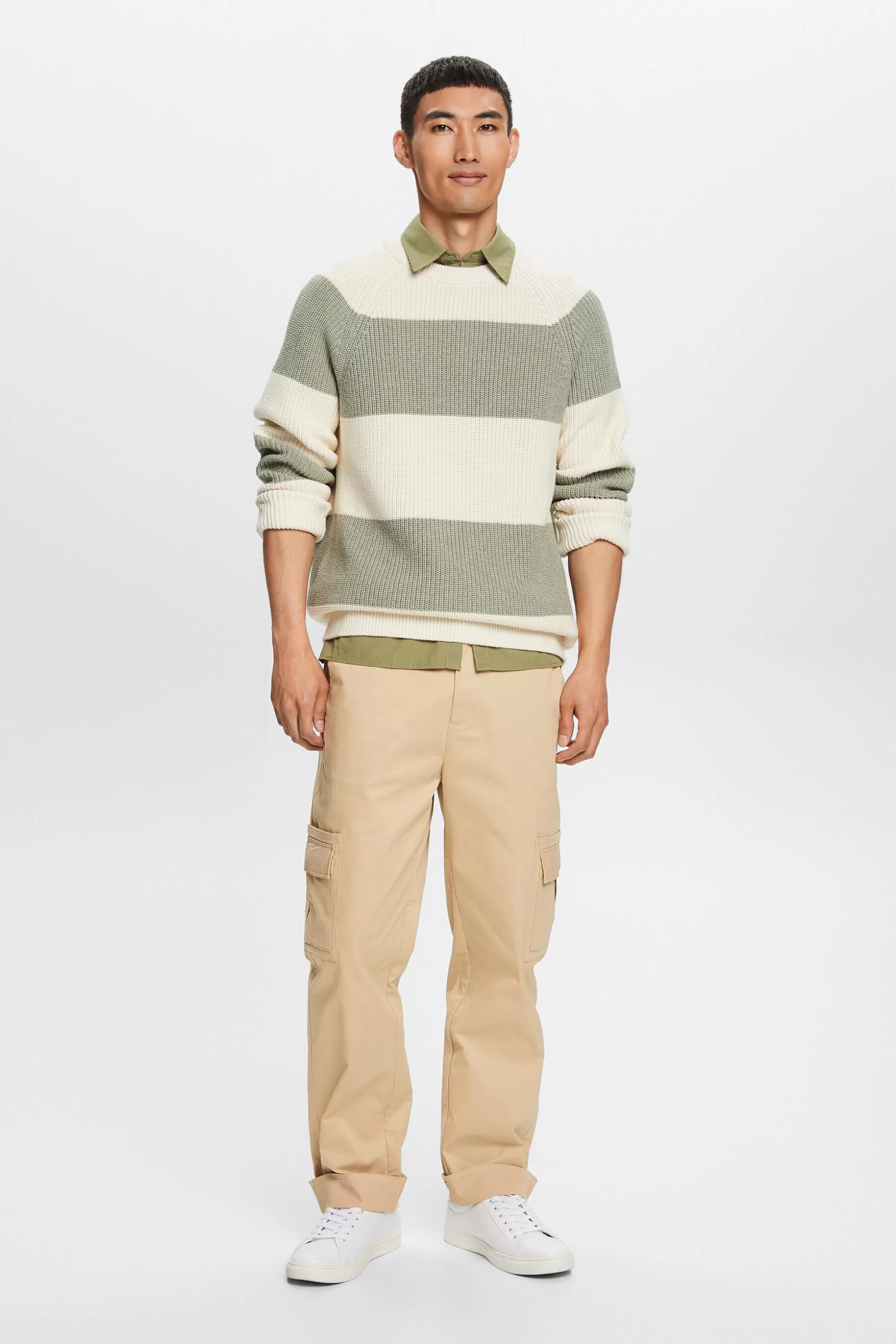 ESPRIT Striped Crewneck Sweater at our Online Shop *Men Tops