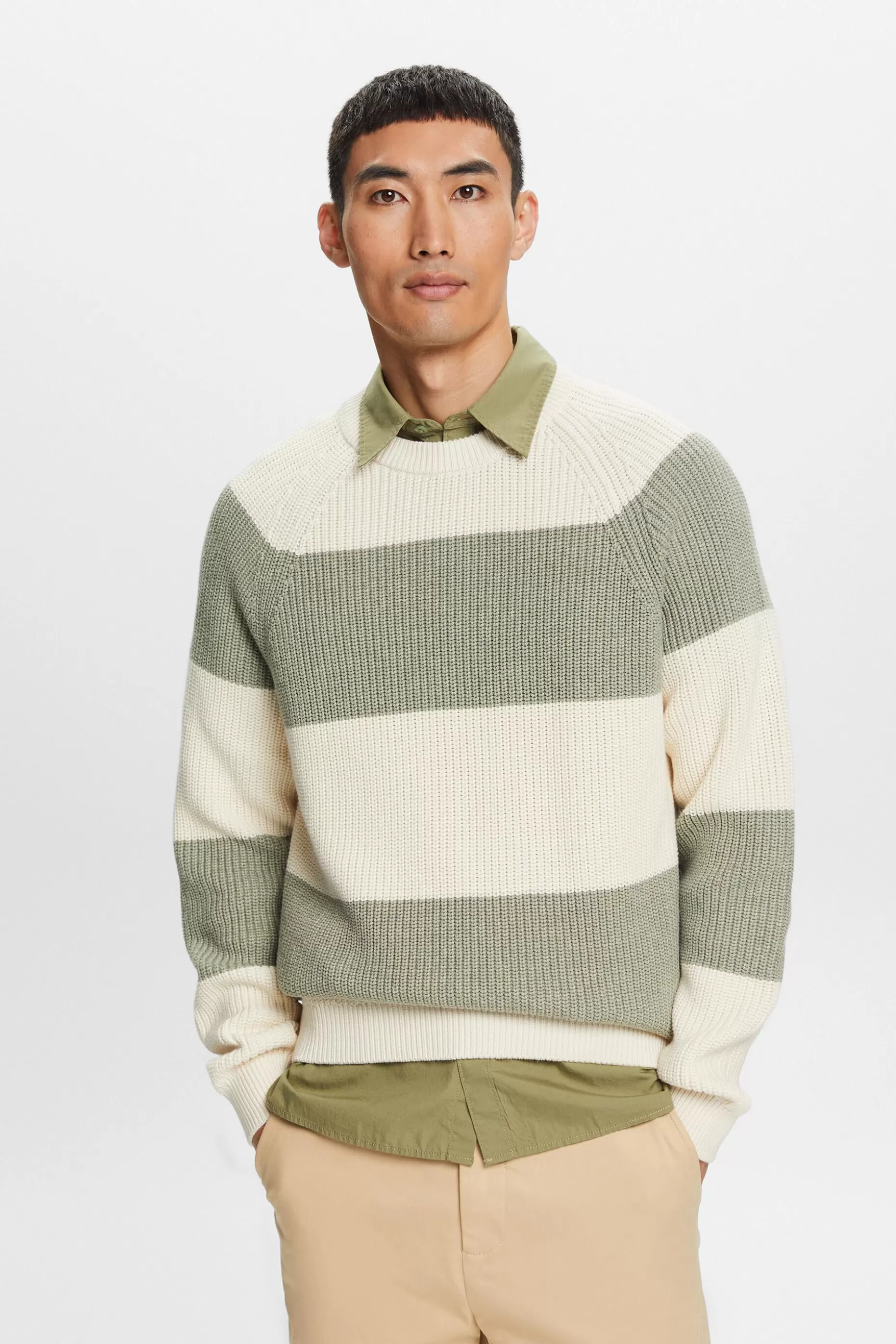 ESPRIT Striped Crewneck Sweater at our Online Shop *Men Tops