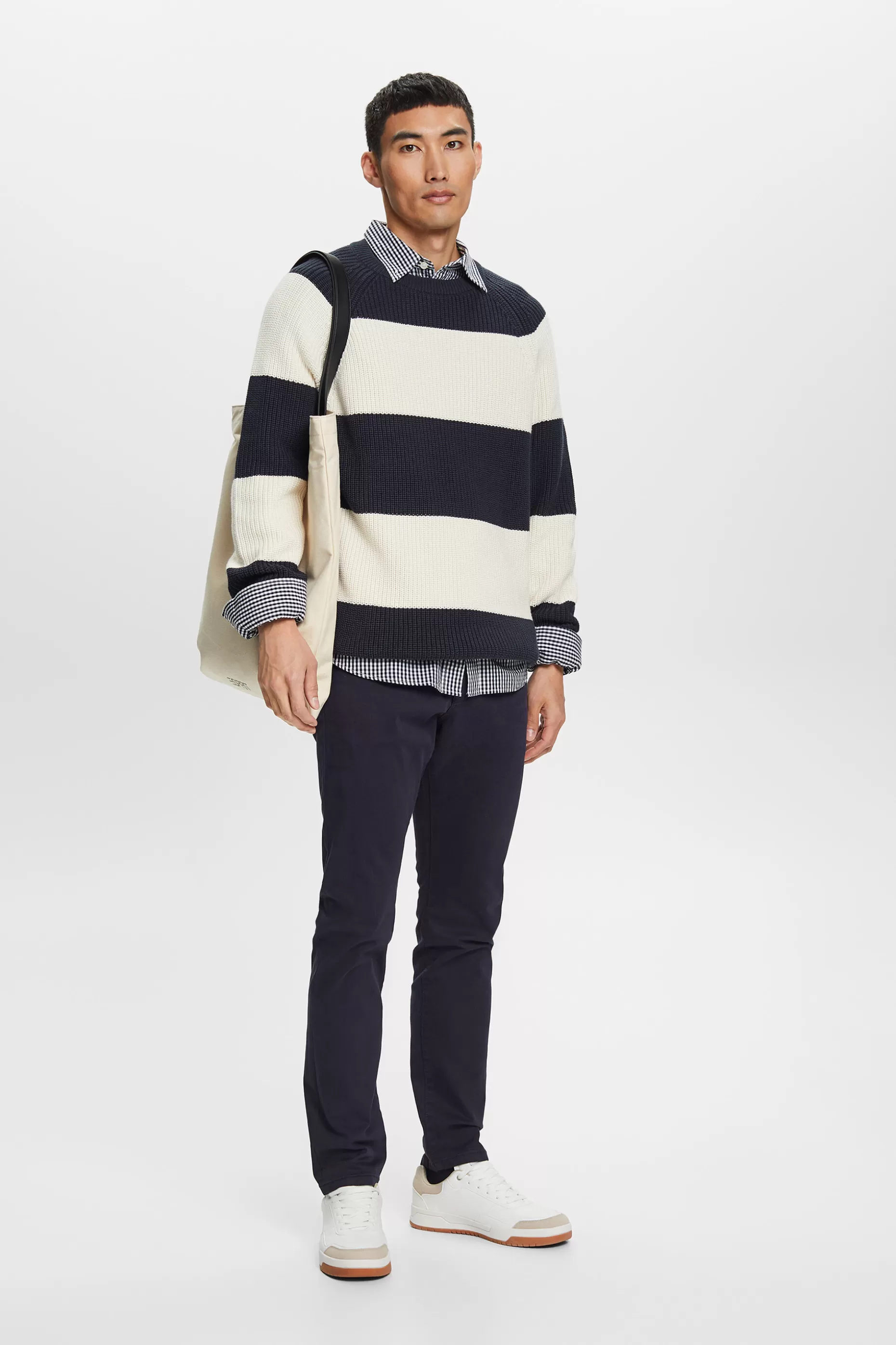 ESPRIT Striped Crewneck Sweater at our Online Shop *Men Sweaters