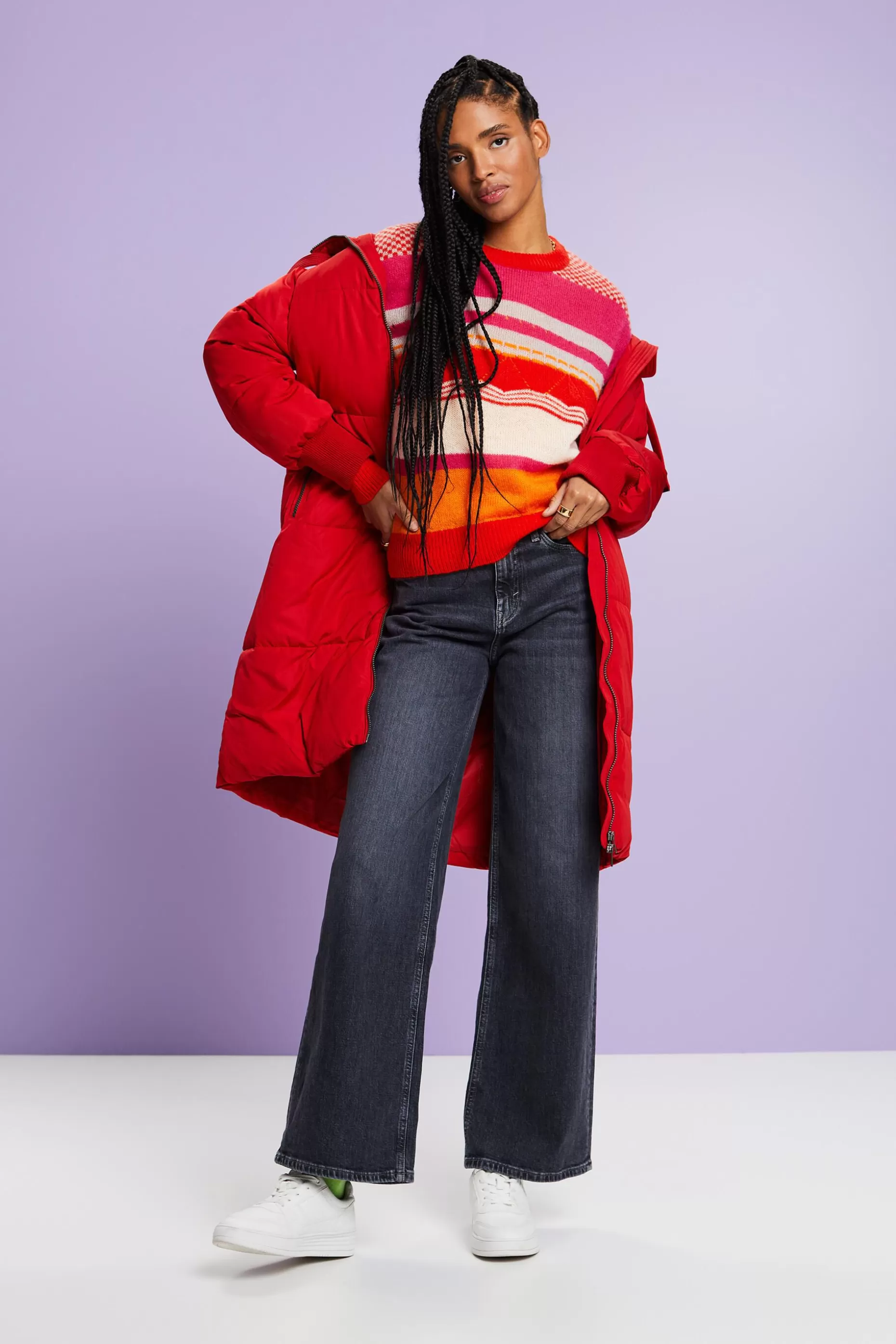 ESPRIT Striped Crewneck Sweater at our Online Shop *Women Sweaters