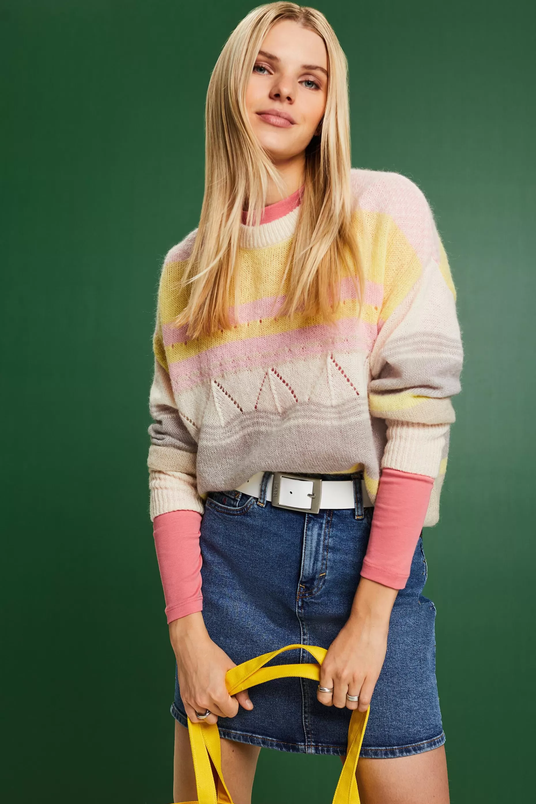 ESPRIT Striped Crewneck Sweater at our Online Shop *Women The Spring Edit