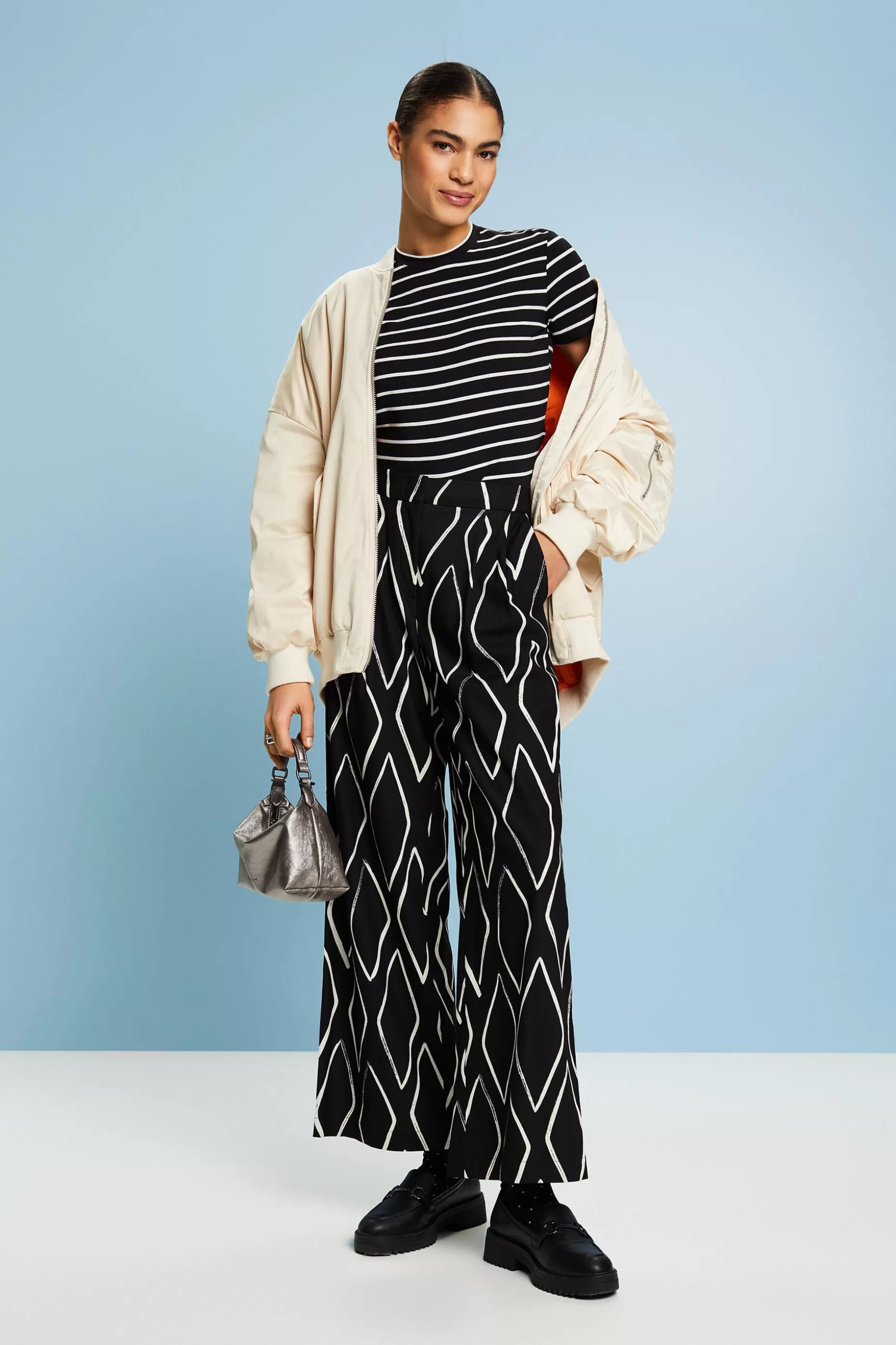 ESPRIT Striped Crewneck Top at our Online Shop *Women T-Shirts + Tops