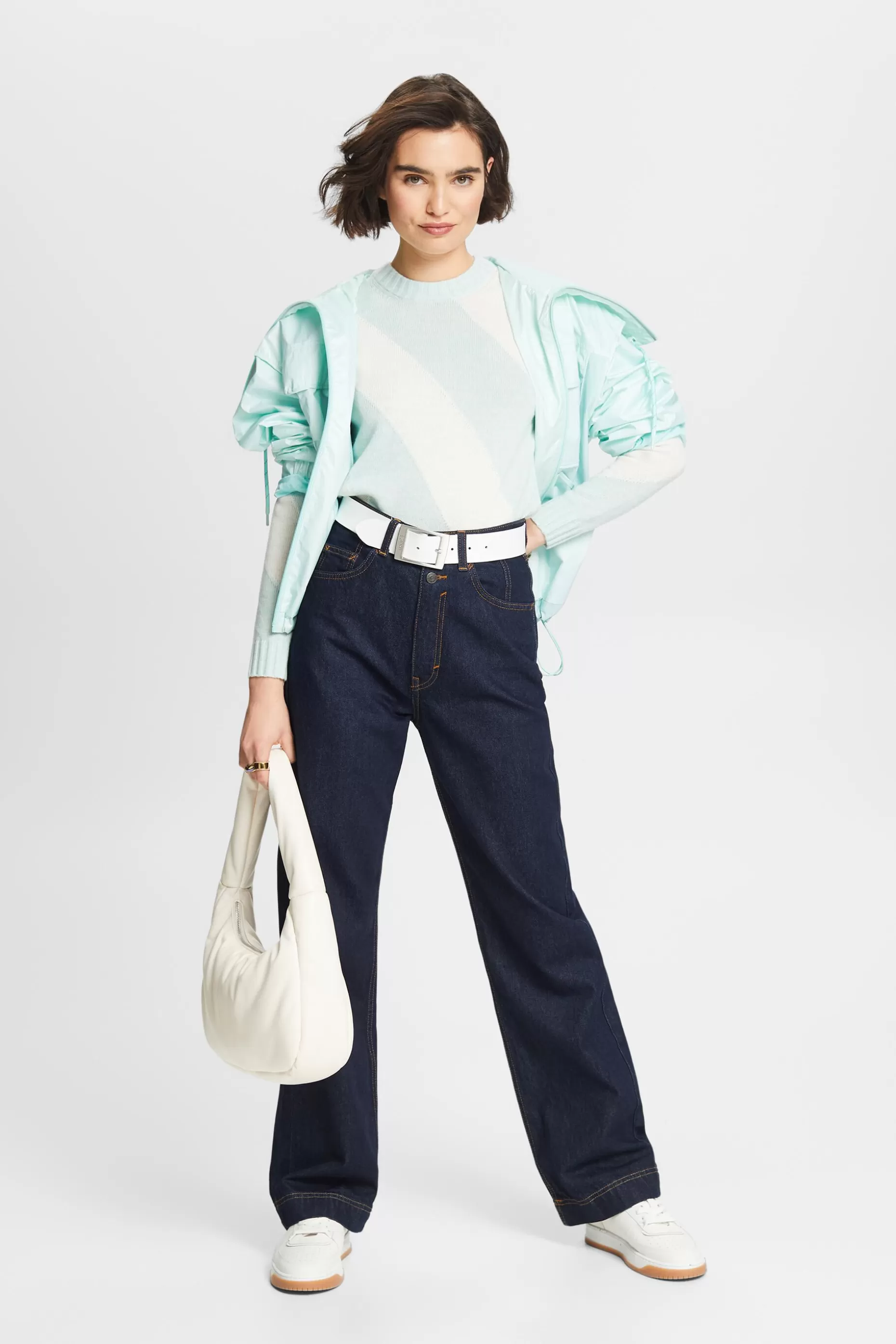 ESPRIT Striped Jacquard Sweater at our Online Shop *Women The Pastel Edit