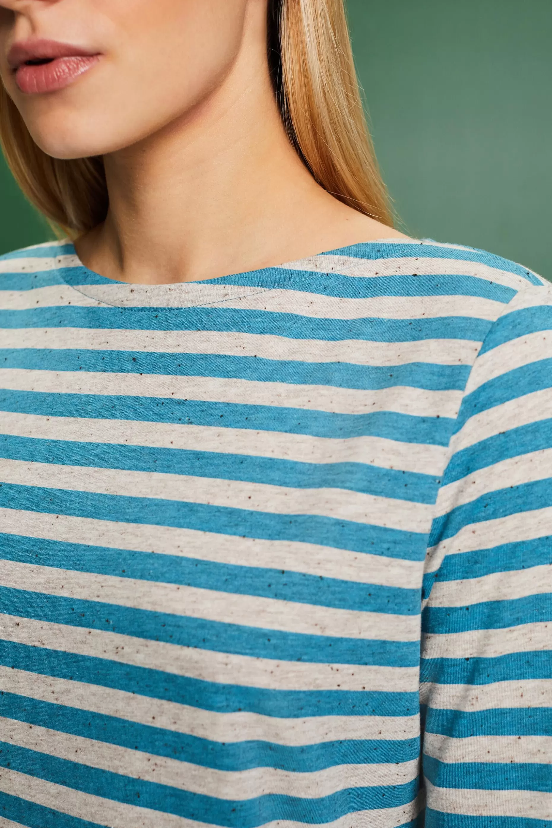 ESPRIT Striped Jersey Long Sleeve Top at our Online Shop *Women T-Shirts + Tops
