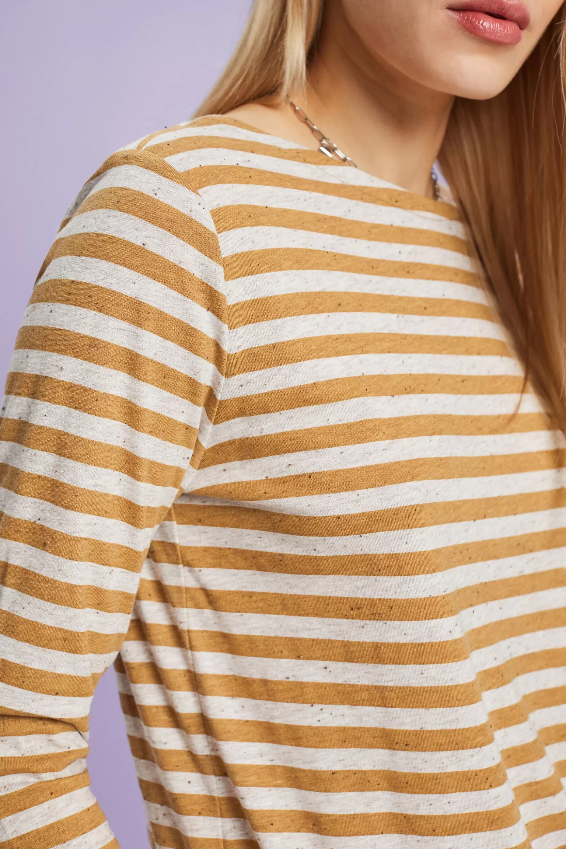 ESPRIT Striped Jersey Long Sleeve Top at our Online Shop *Women T-Shirts + Tops