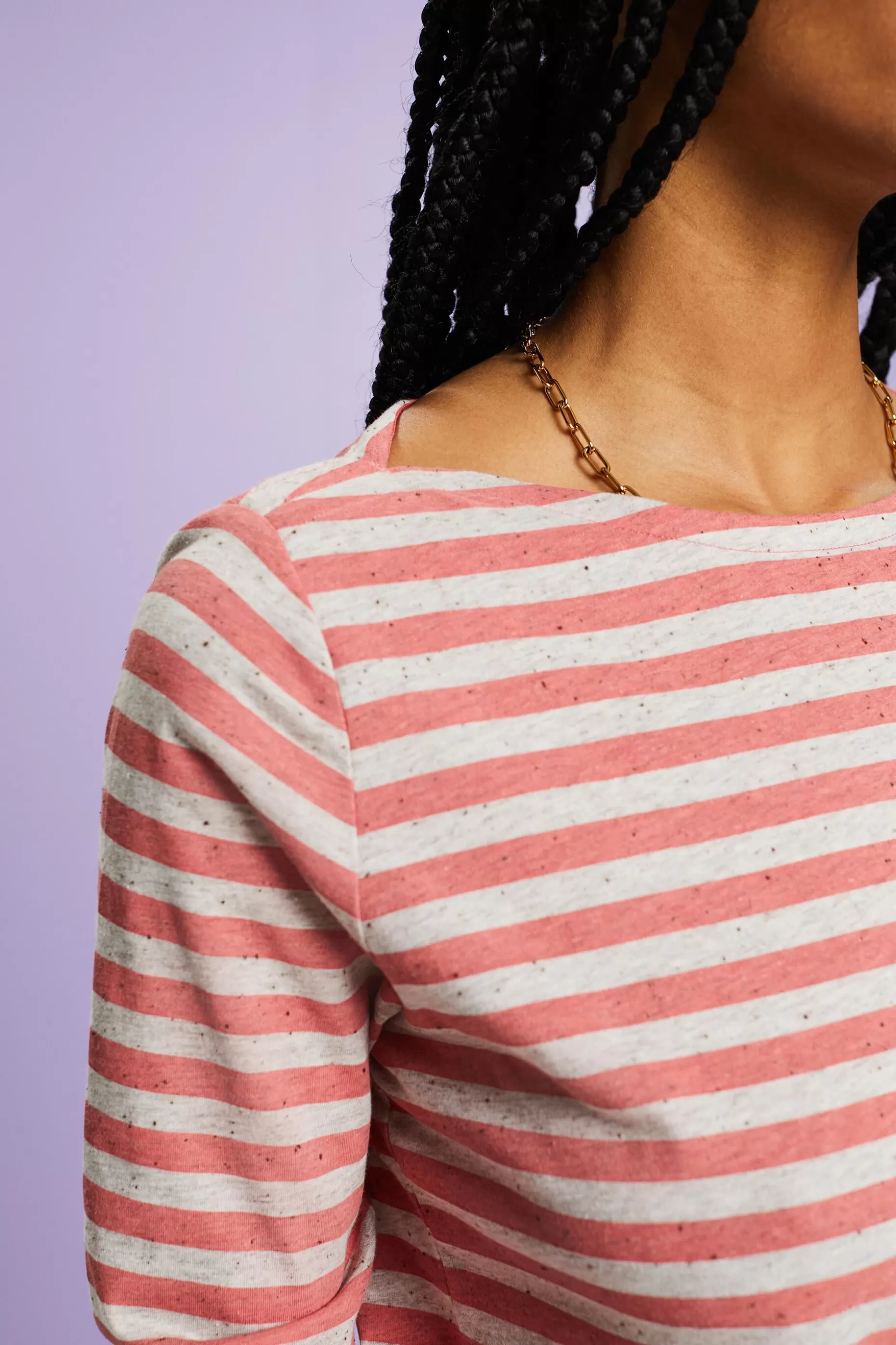 ESPRIT Striped Jersey Long Sleeve Top at our Online Shop *Women T-Shirts + Tops