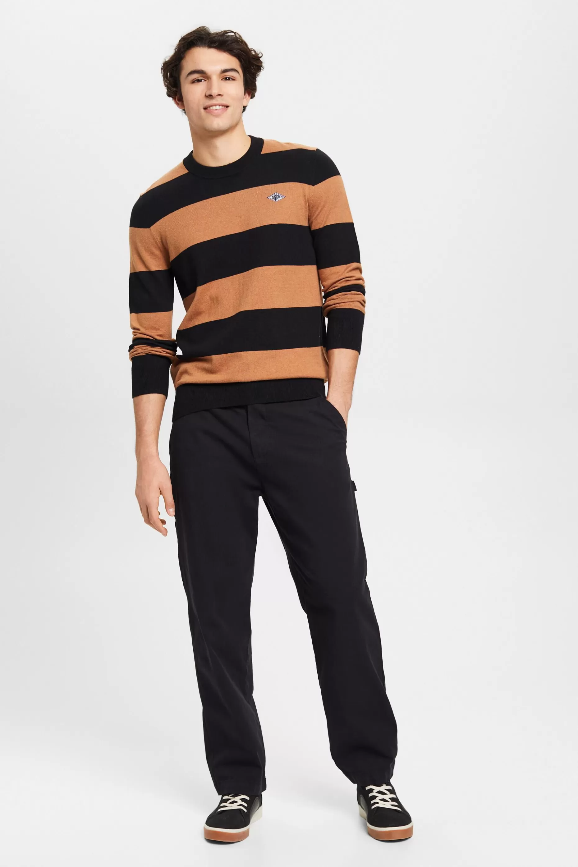 ESPRIT Striped knit jumper with cashmere at our Online Shop *Men Sweaters