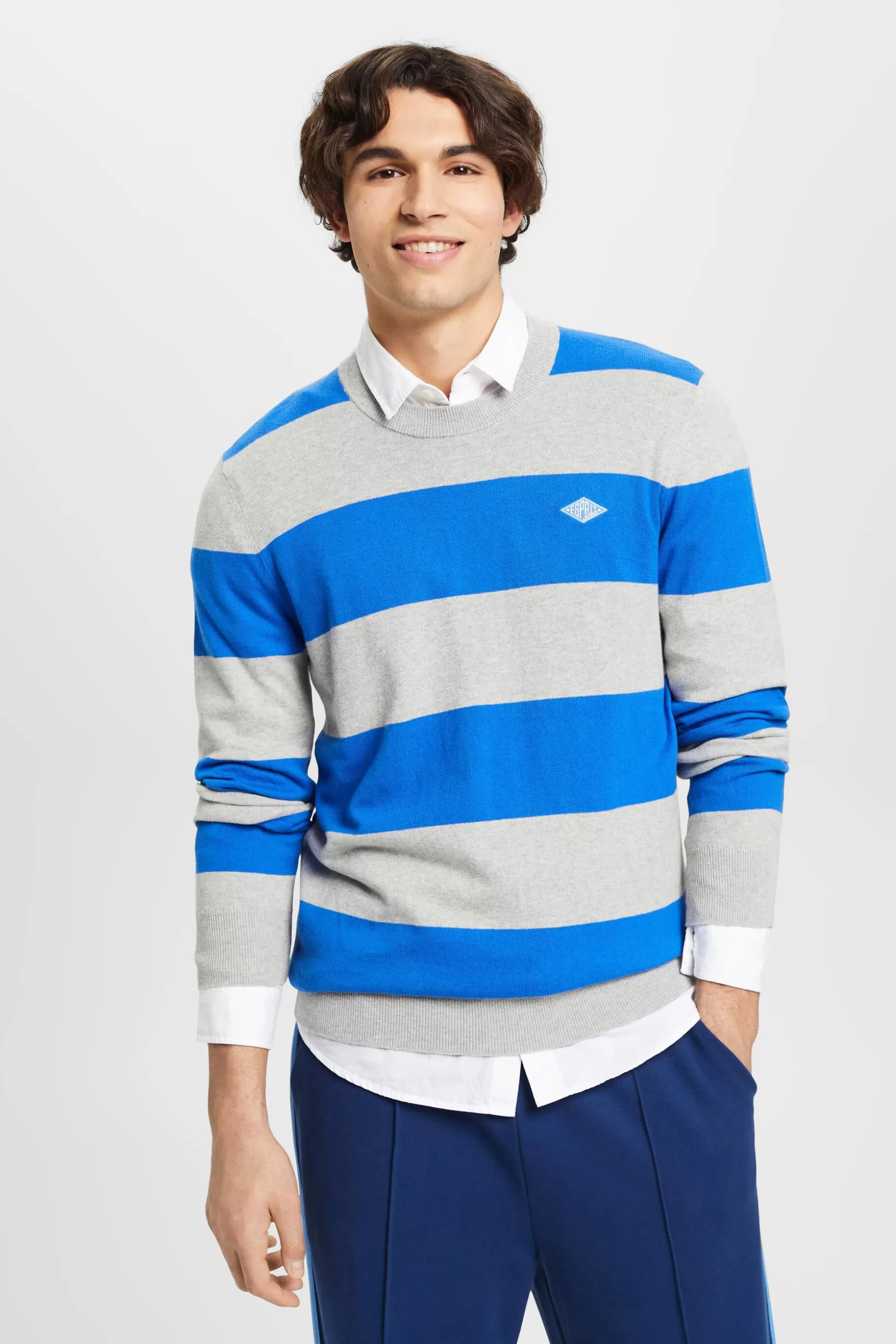 ESPRIT Striped knit jumper with cashmere at our Online Shop *Men Sweaters