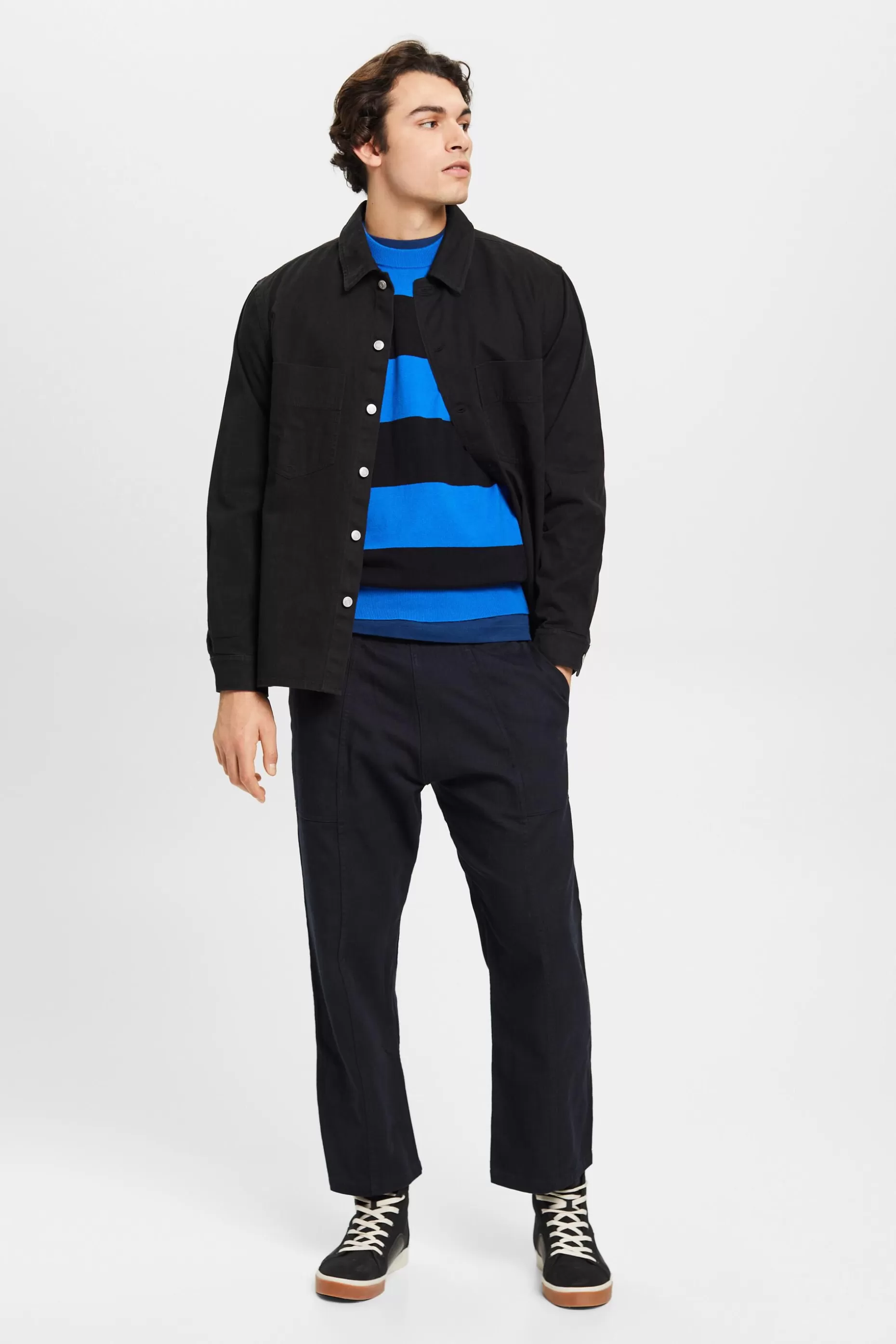 ESPRIT Striped knit jumper with cashmere at our Online Shop *Men Sweaters