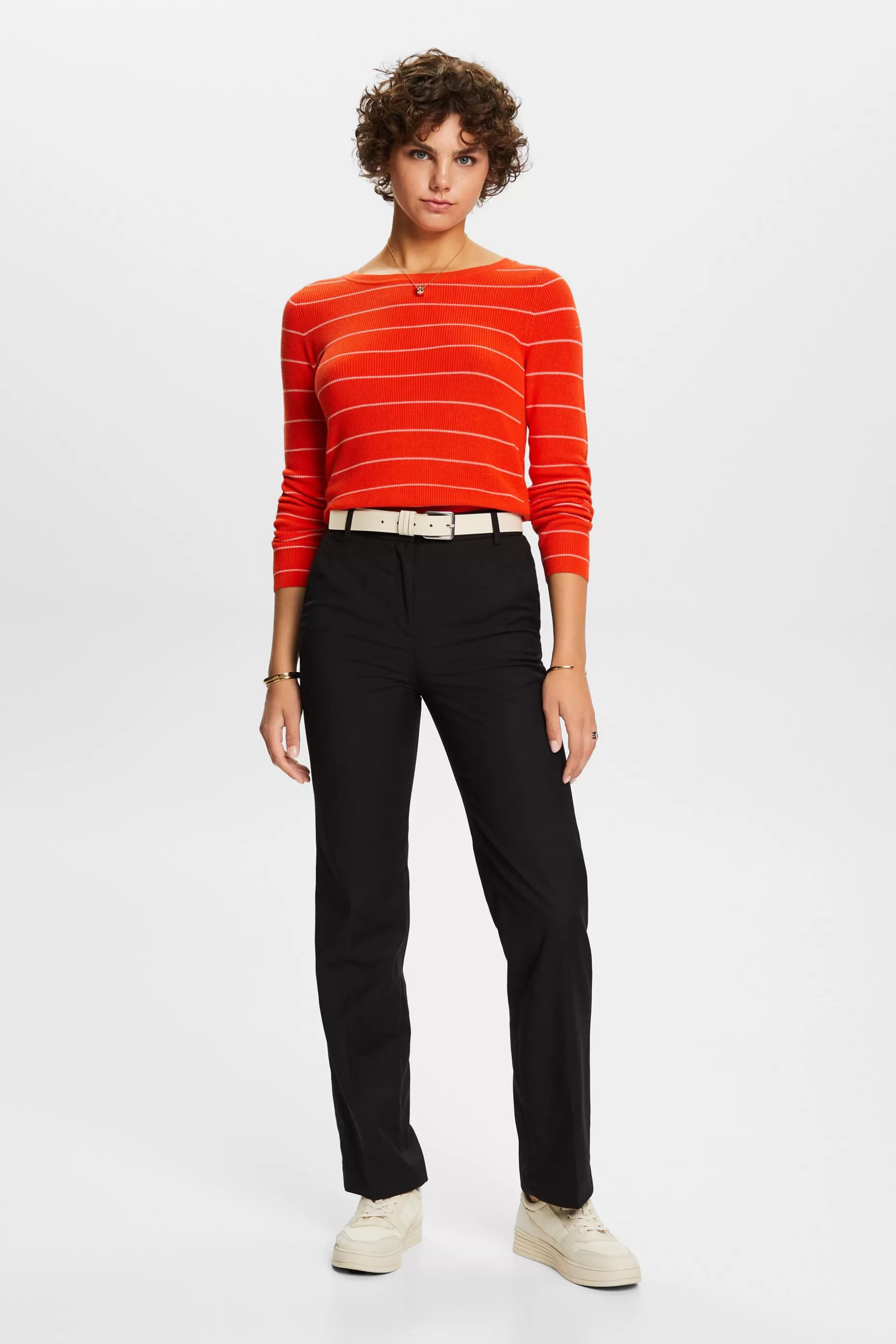 ESPRIT Striped knitted cotton jumper at our Online Shop *Women Sweaters