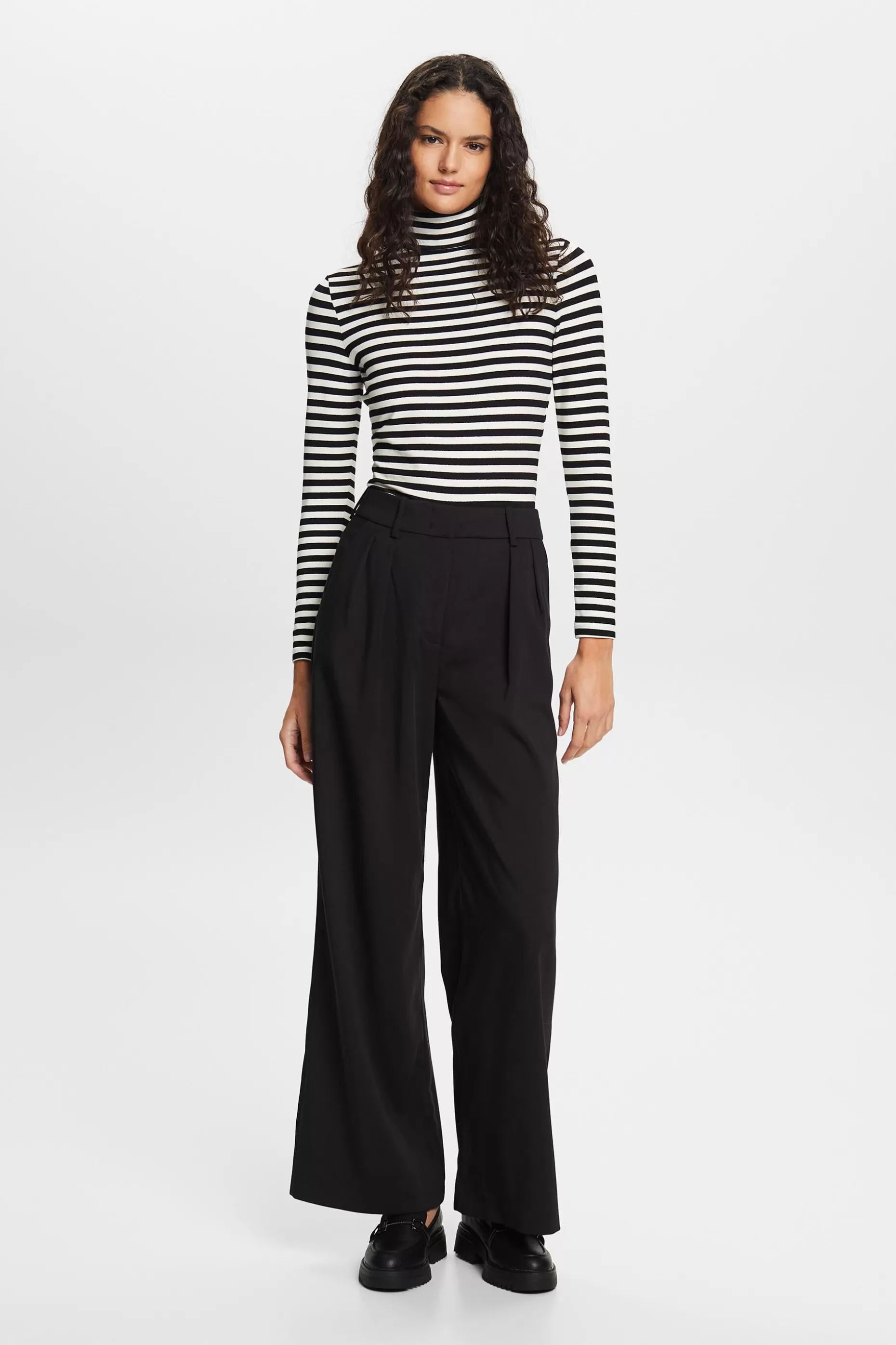 ESPRIT Striped Long Sleeve Turtleneck at our Online Shop *Women T-Shirts + Tops
