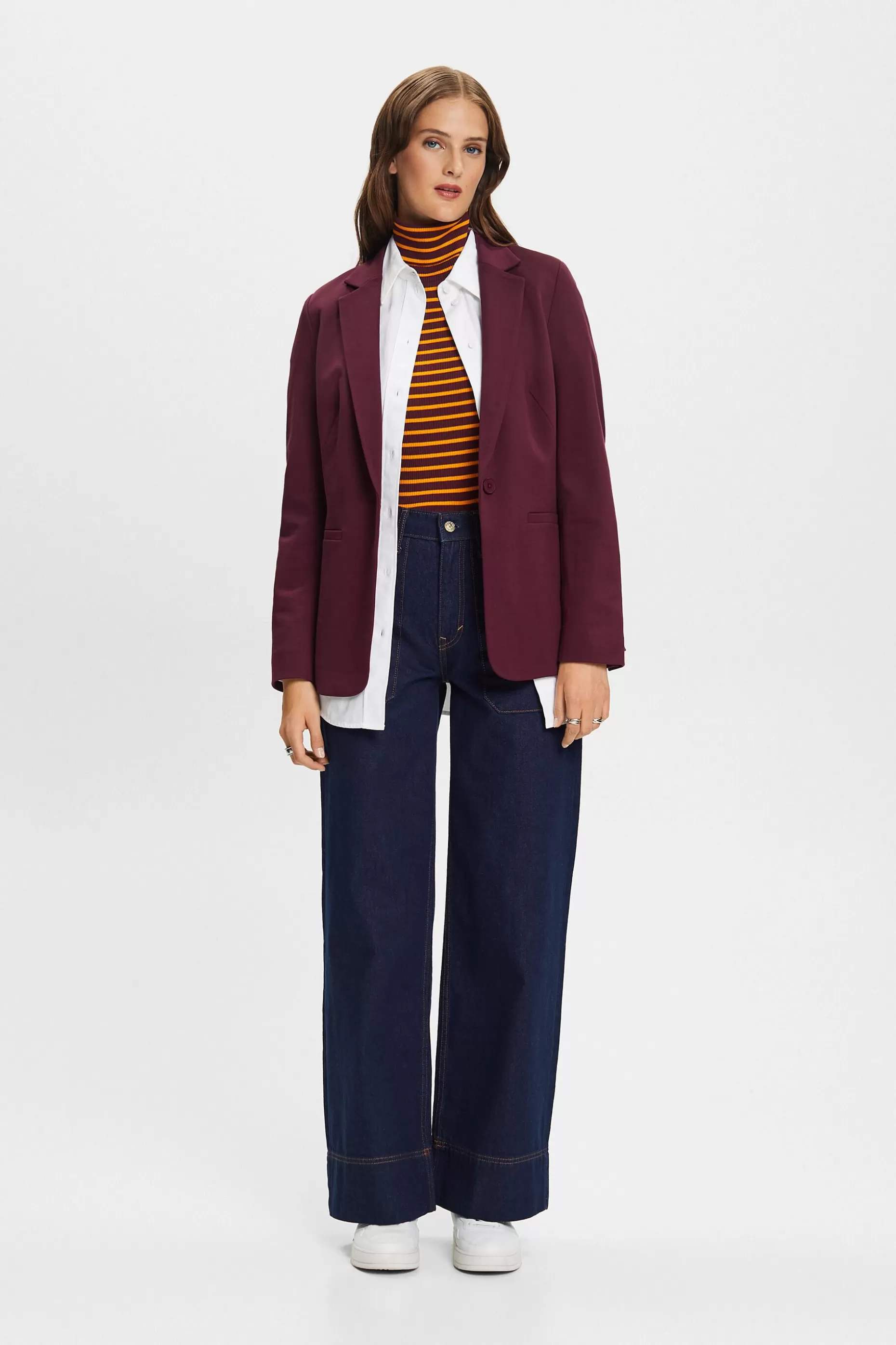 ESPRIT Striped Long-Sleeve Turtleneck at our Online Shop *Women T-Shirts + Tops