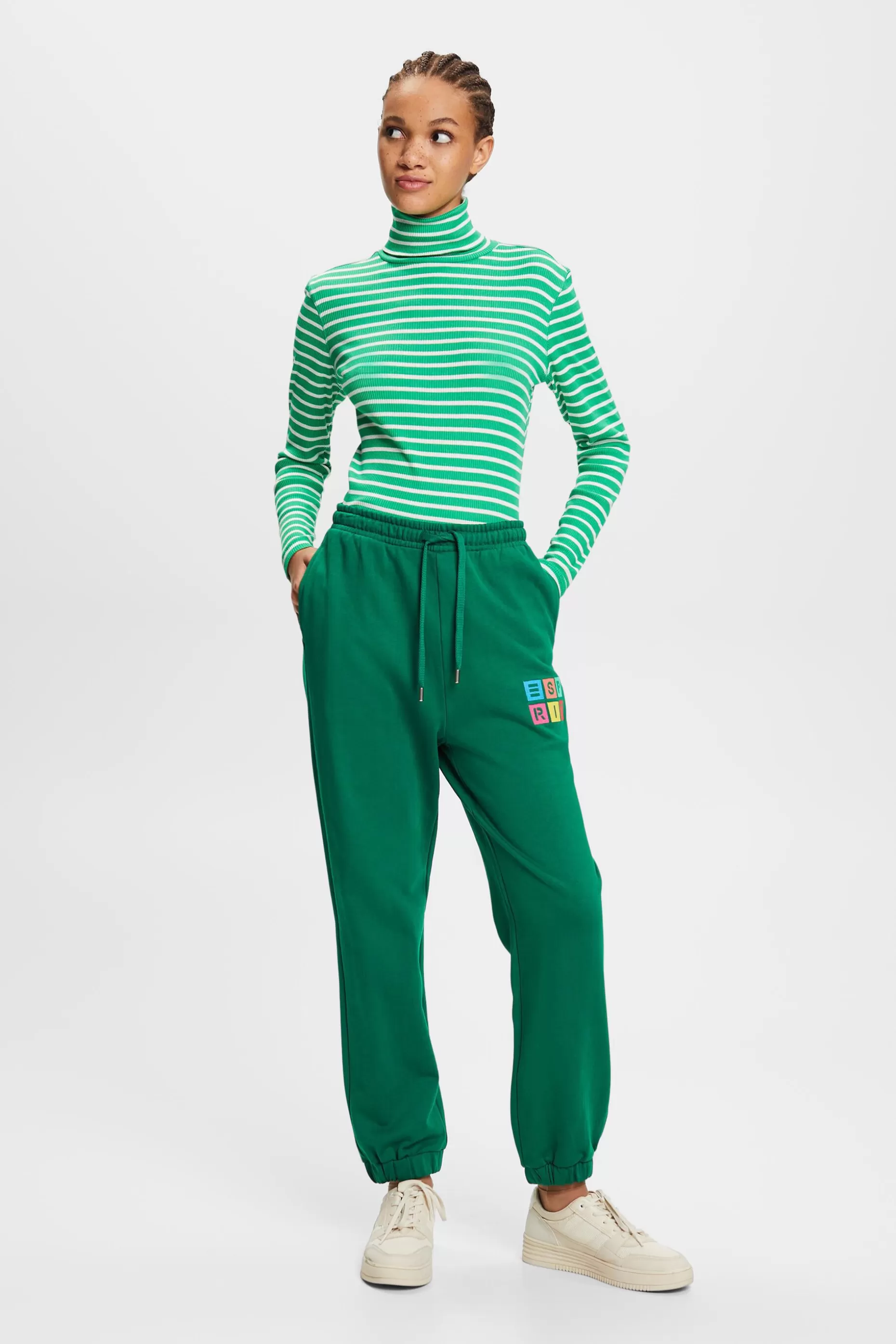 ESPRIT Striped Long-Sleeve Turtleneck at our Online Shop *Women T-Shirts + Tops