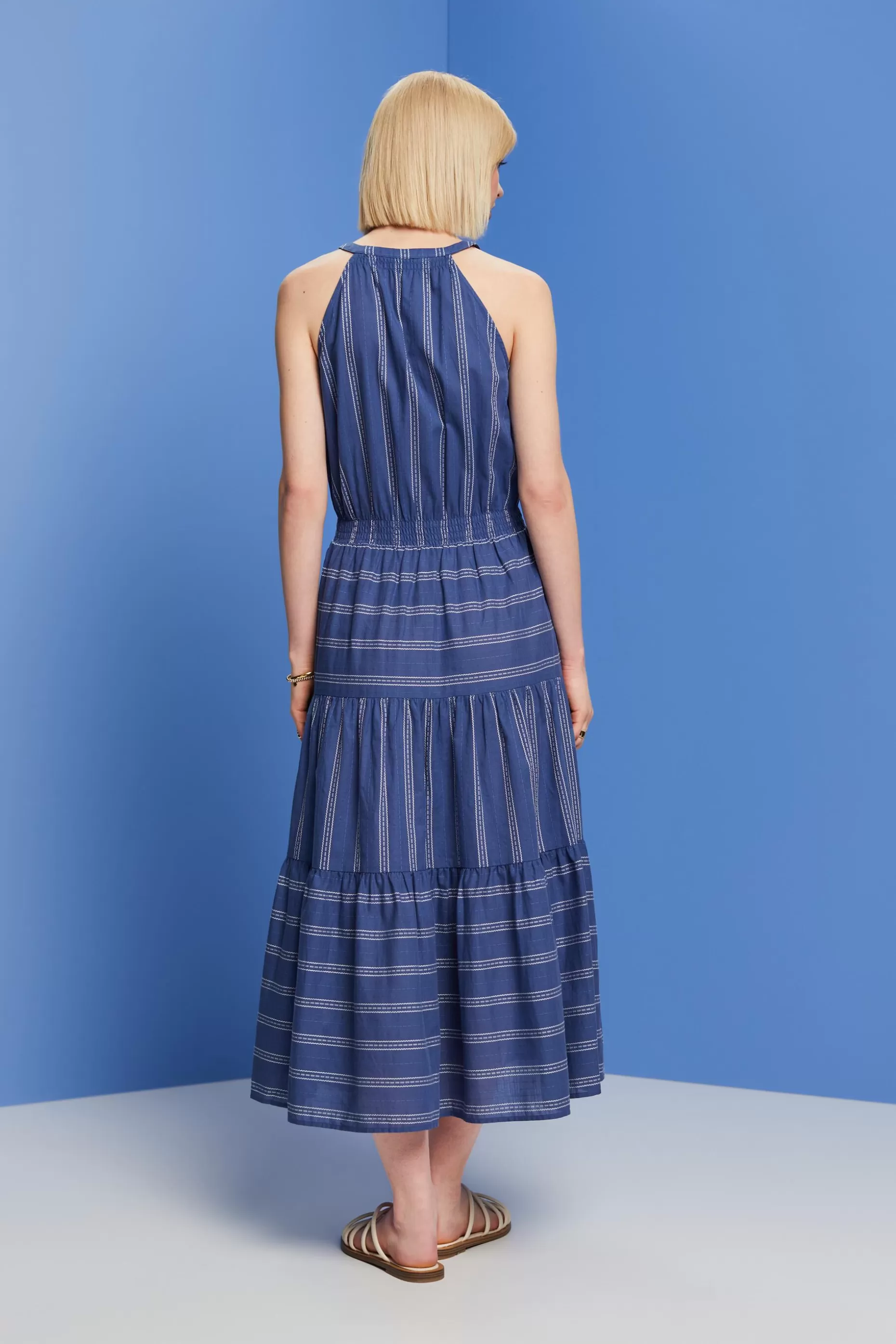 ESPRIT Striped midi dress, 100% cotton at our Online Shop *Boys Boys